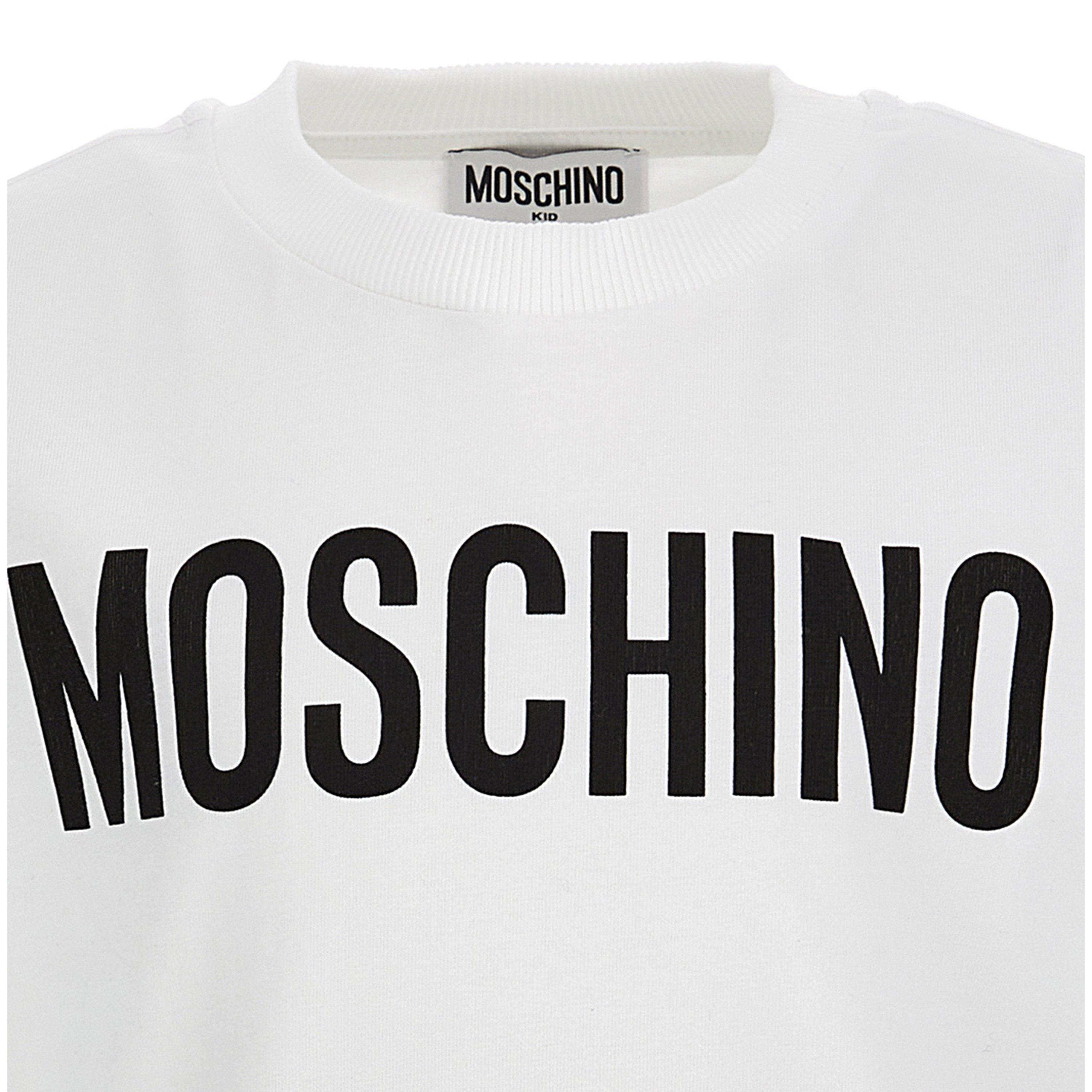 White 10101 - Moschino - Logo T-Shirt Junior - 2