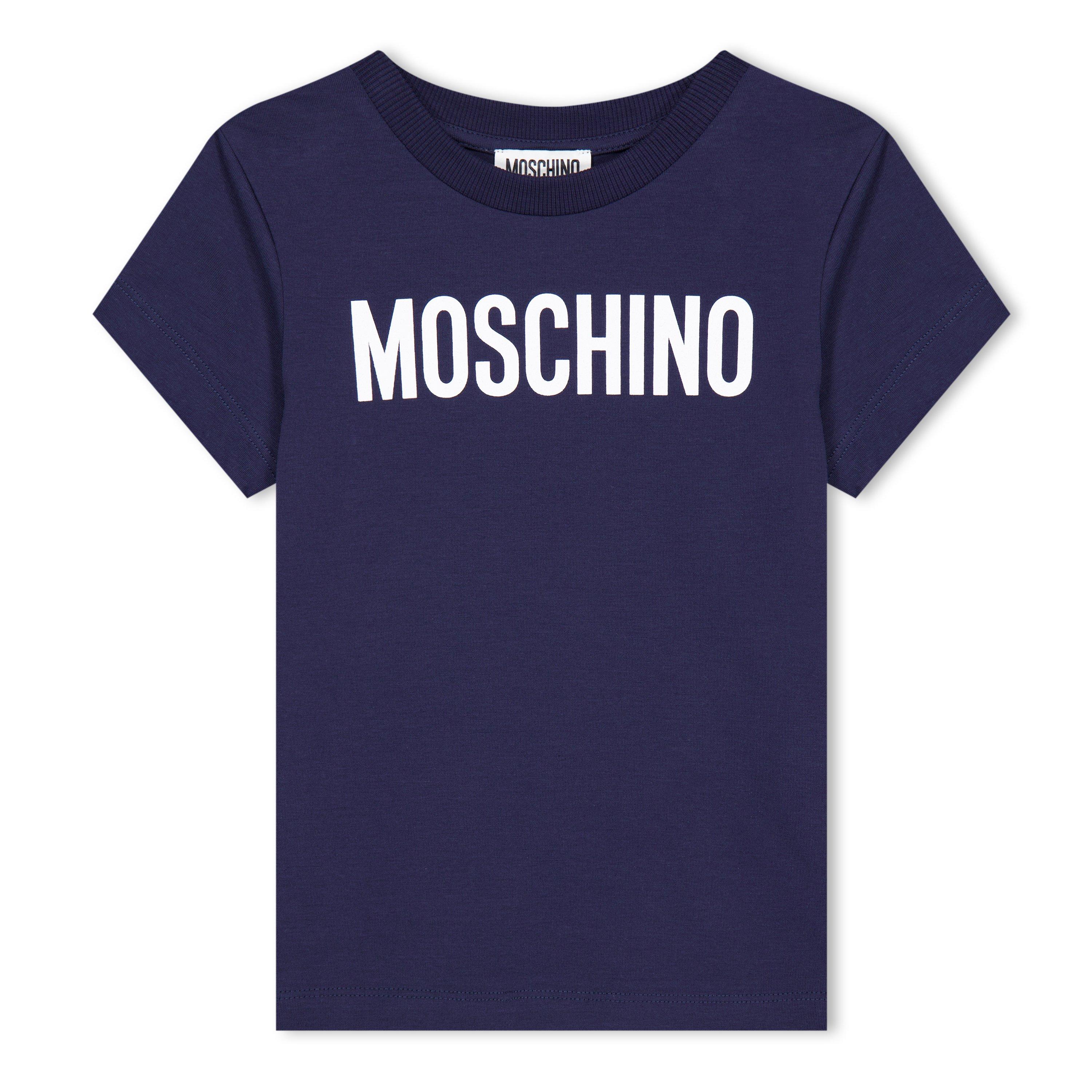 Blue 40016 - Moschino - Logo T-Shirt Junior - 1