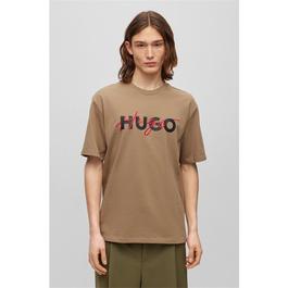 Hugo Dakaishi Double Logo T Shirt