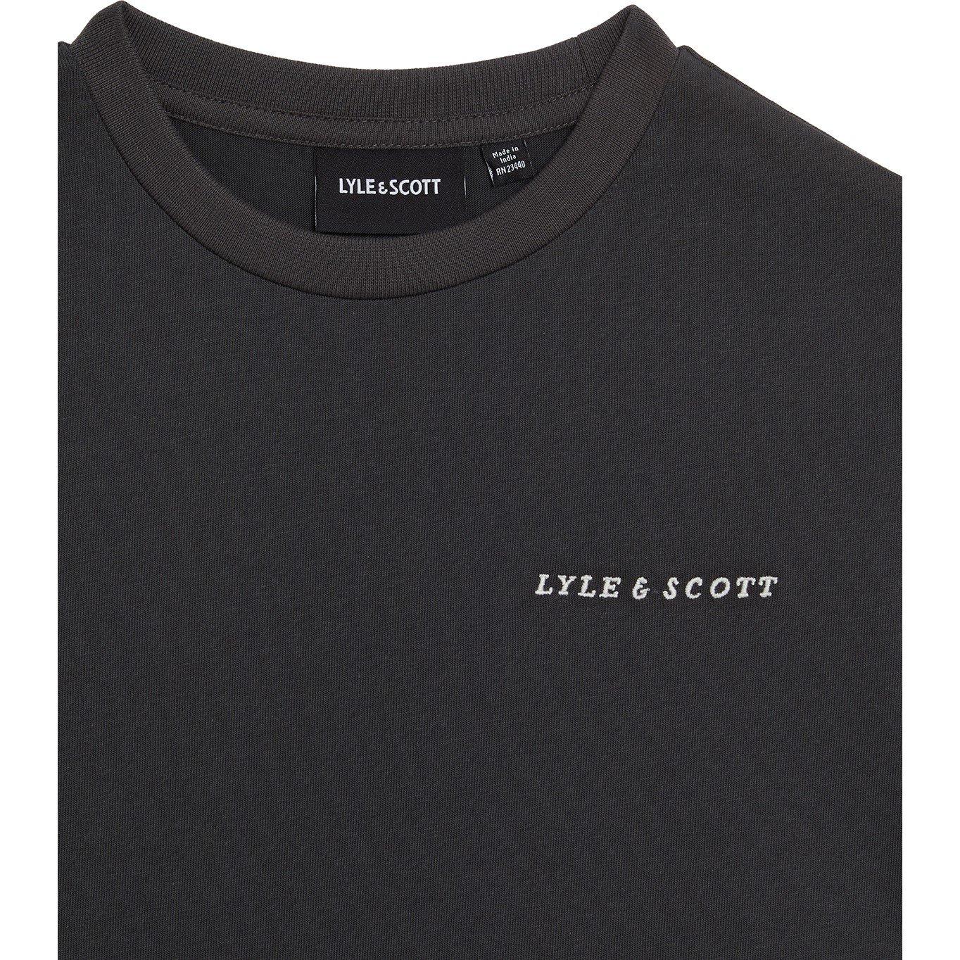 W635 Gunmetal - Lyle and Scott - Kids' Regular Fit Script T-Shirt - 2