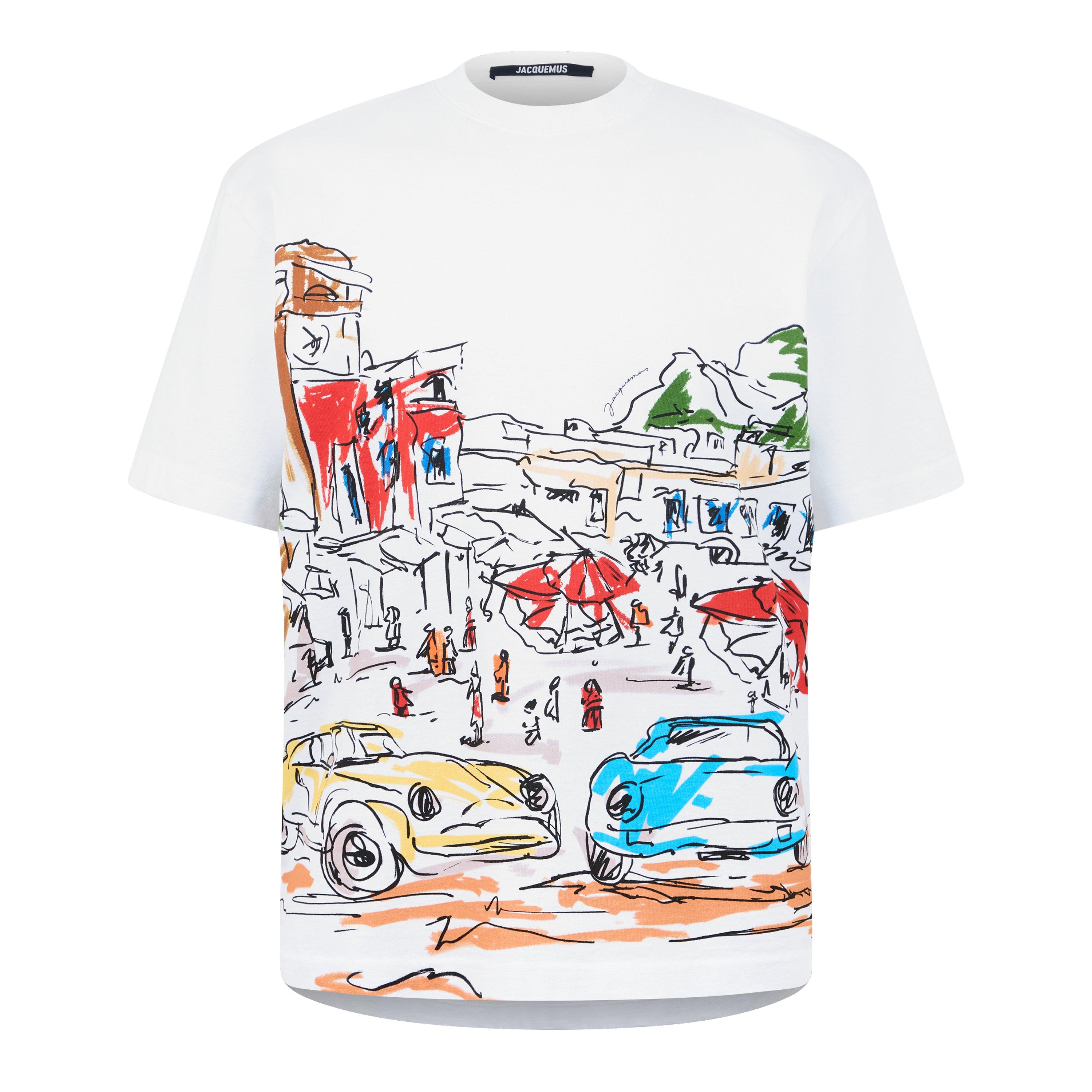 Capri Print - Jacquemus - Men's Le Largo Regular Fit T-Shirt - 5