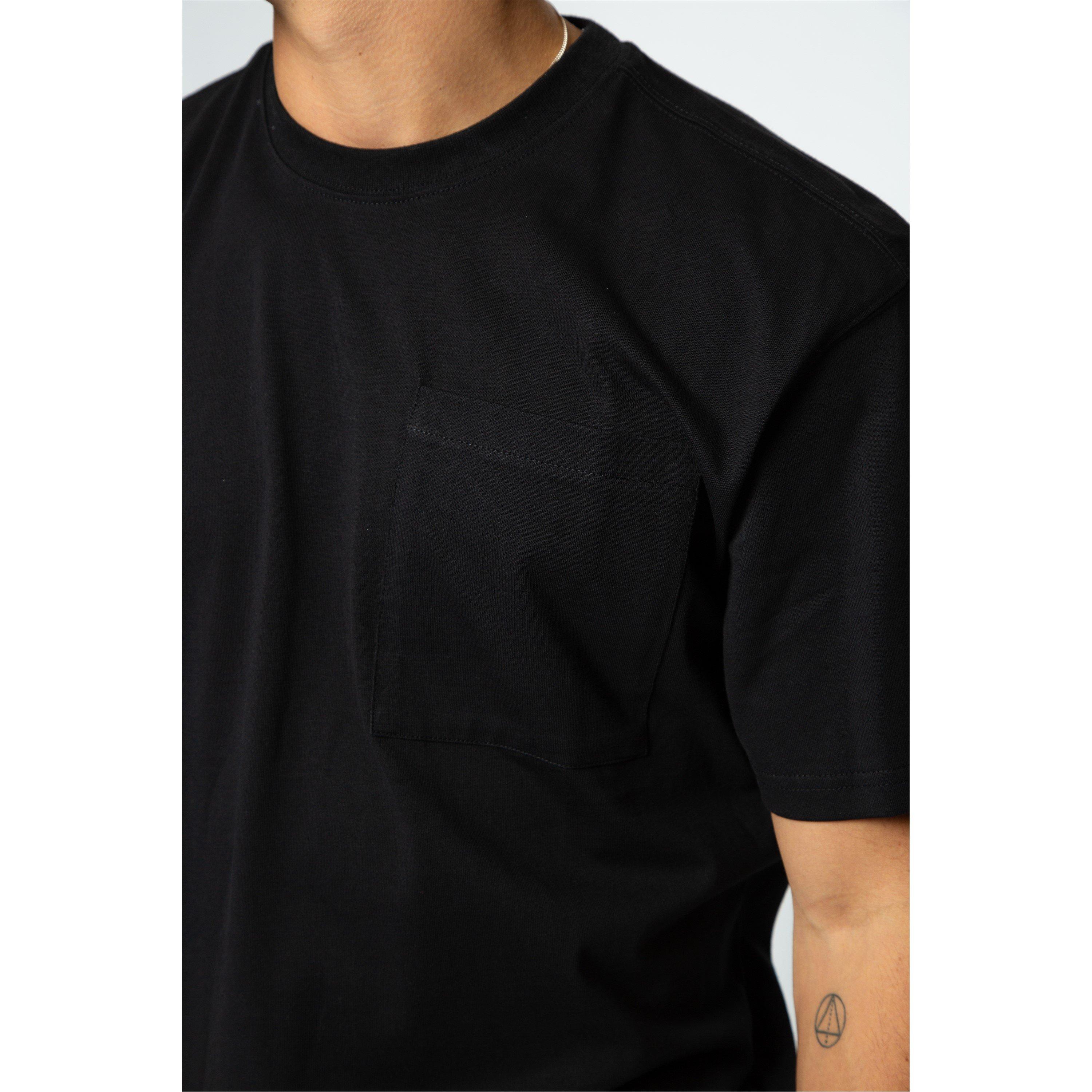 Zwart - Established - Pocket T-Shirt - 4