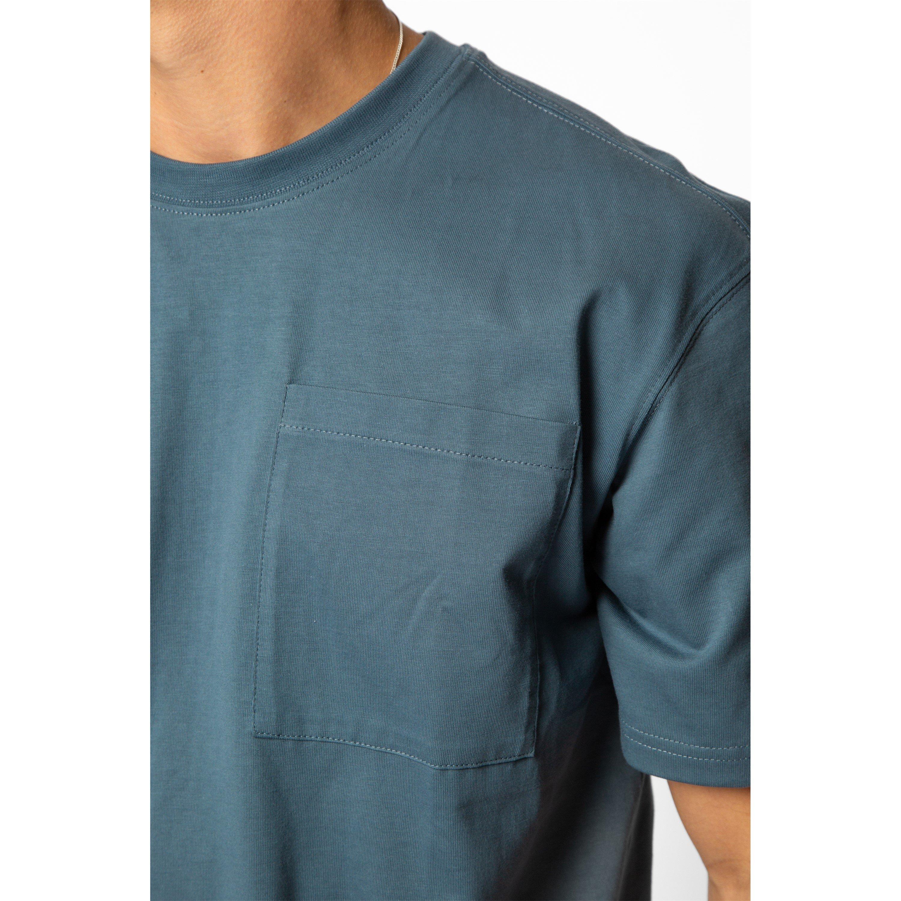 Blu Acciaio - Established - EST Pocket Cotton Short Sleeve T-Shirt - 4