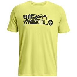 Under Armour Mix Wordmark Short Sleeve T-Shirt Mens