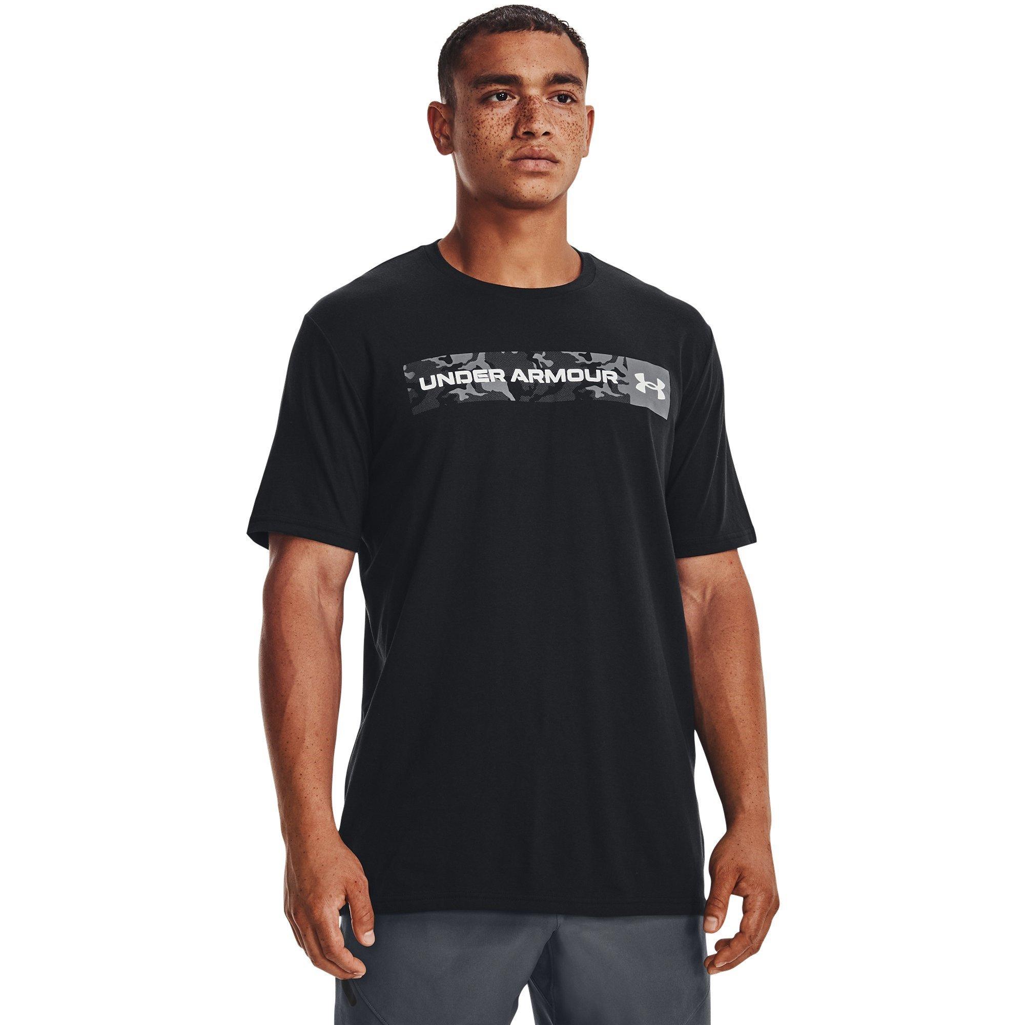 Black/White - Under Armour - Men's Camo Stripe Regular Fit T-Shirt - 2