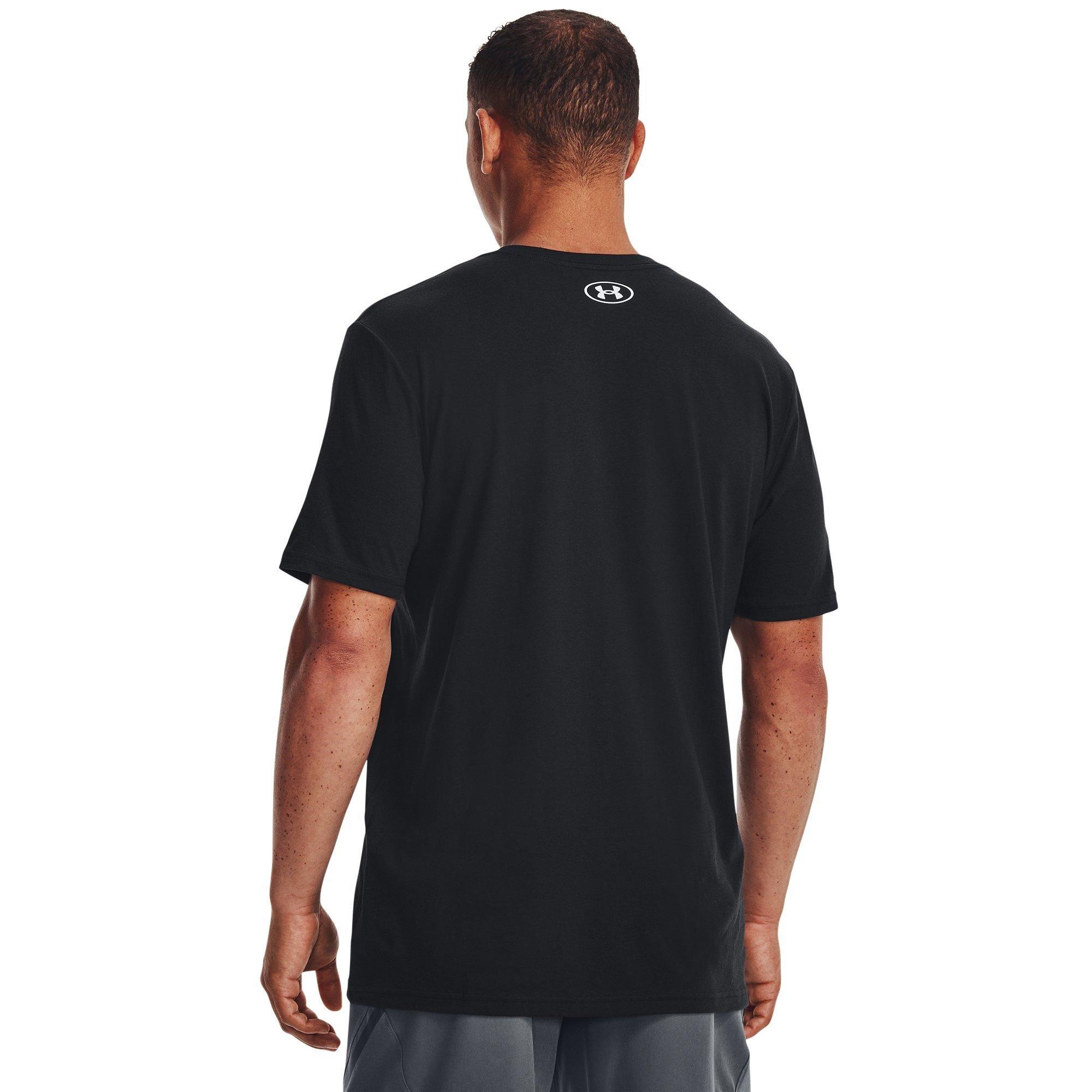 Black/White - Under Armour - Men's Camo Stripe Regular Fit T-Shirt - 3