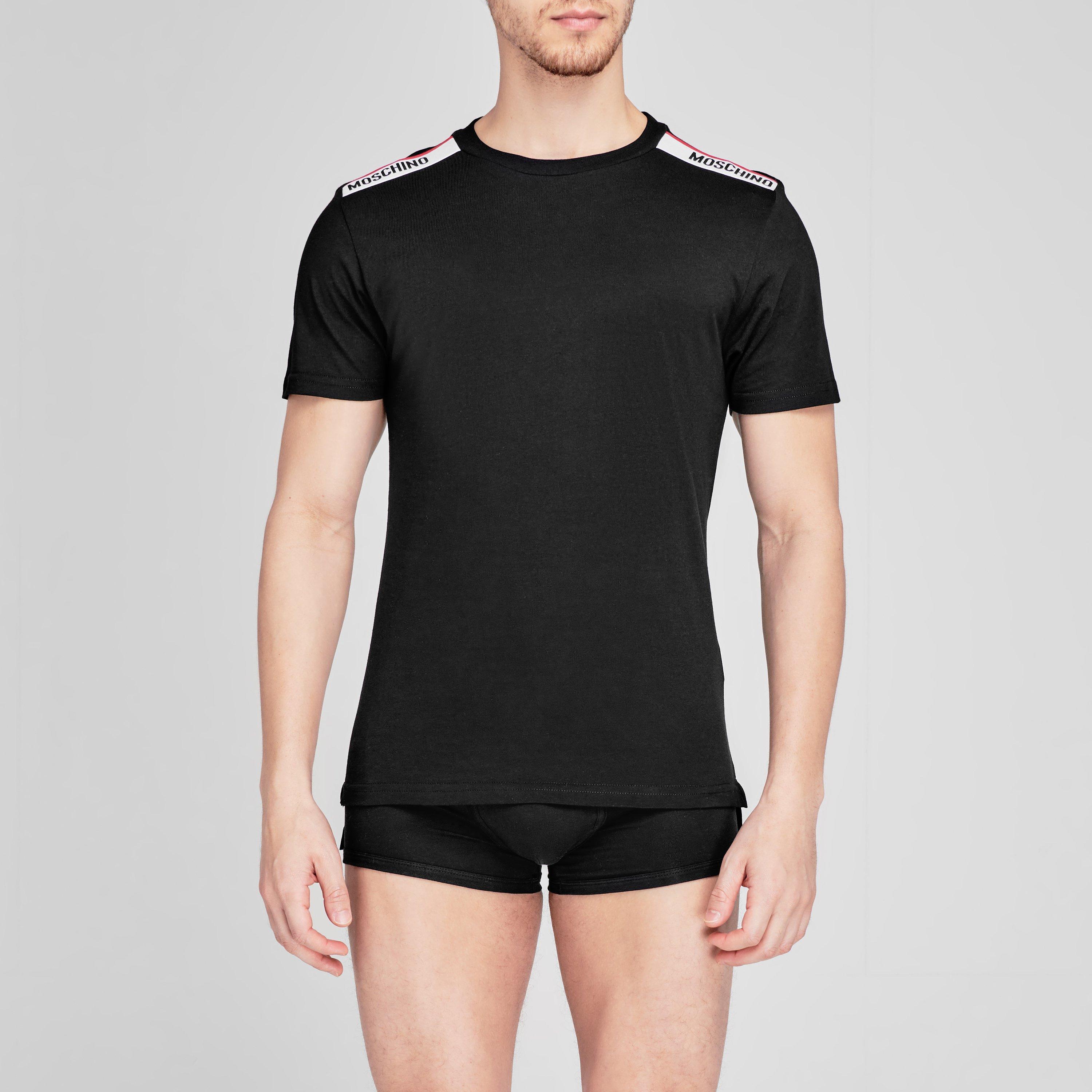 Black - Moschino - Tape T Shirt - 3