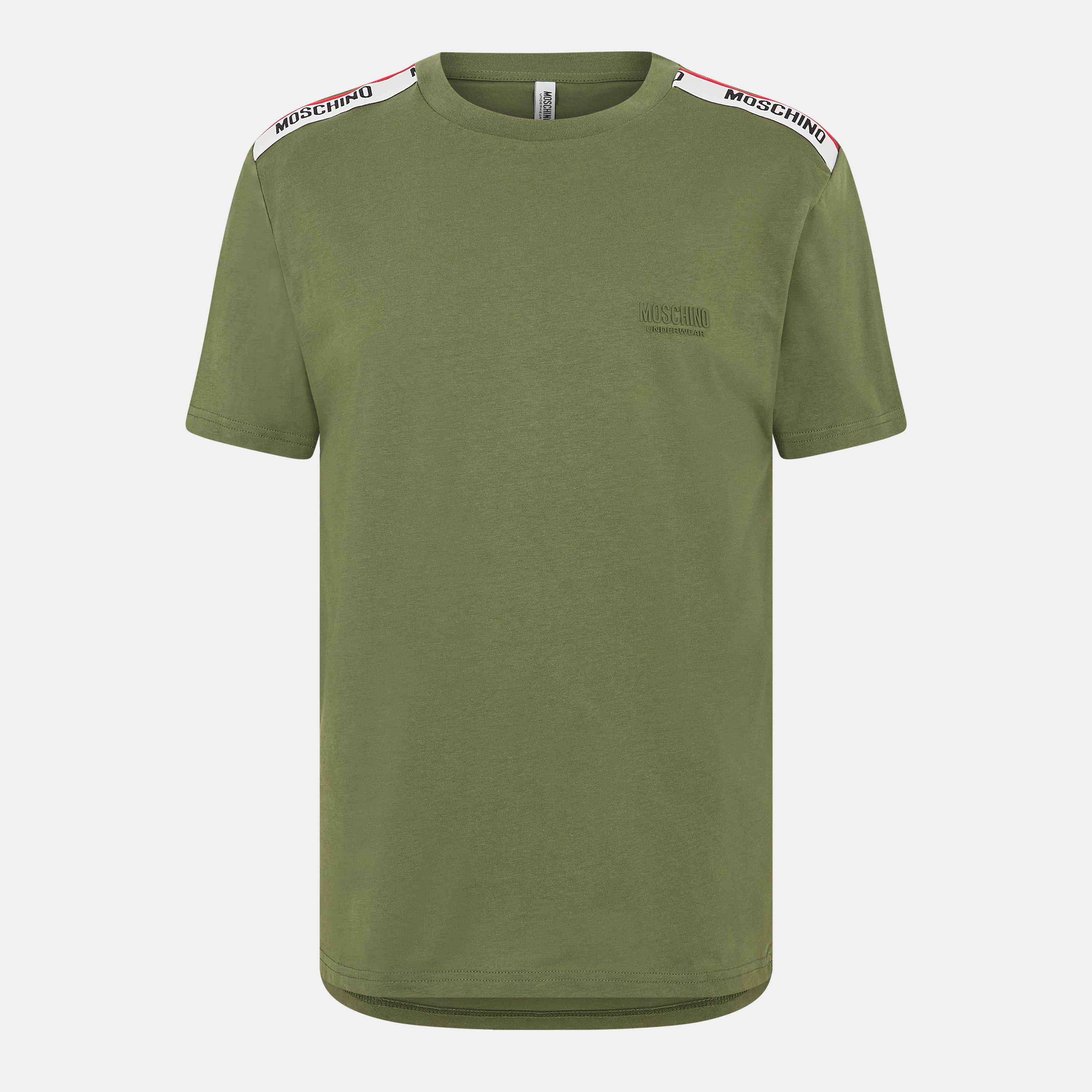 Moschino Tape T Shirt - Green - XL