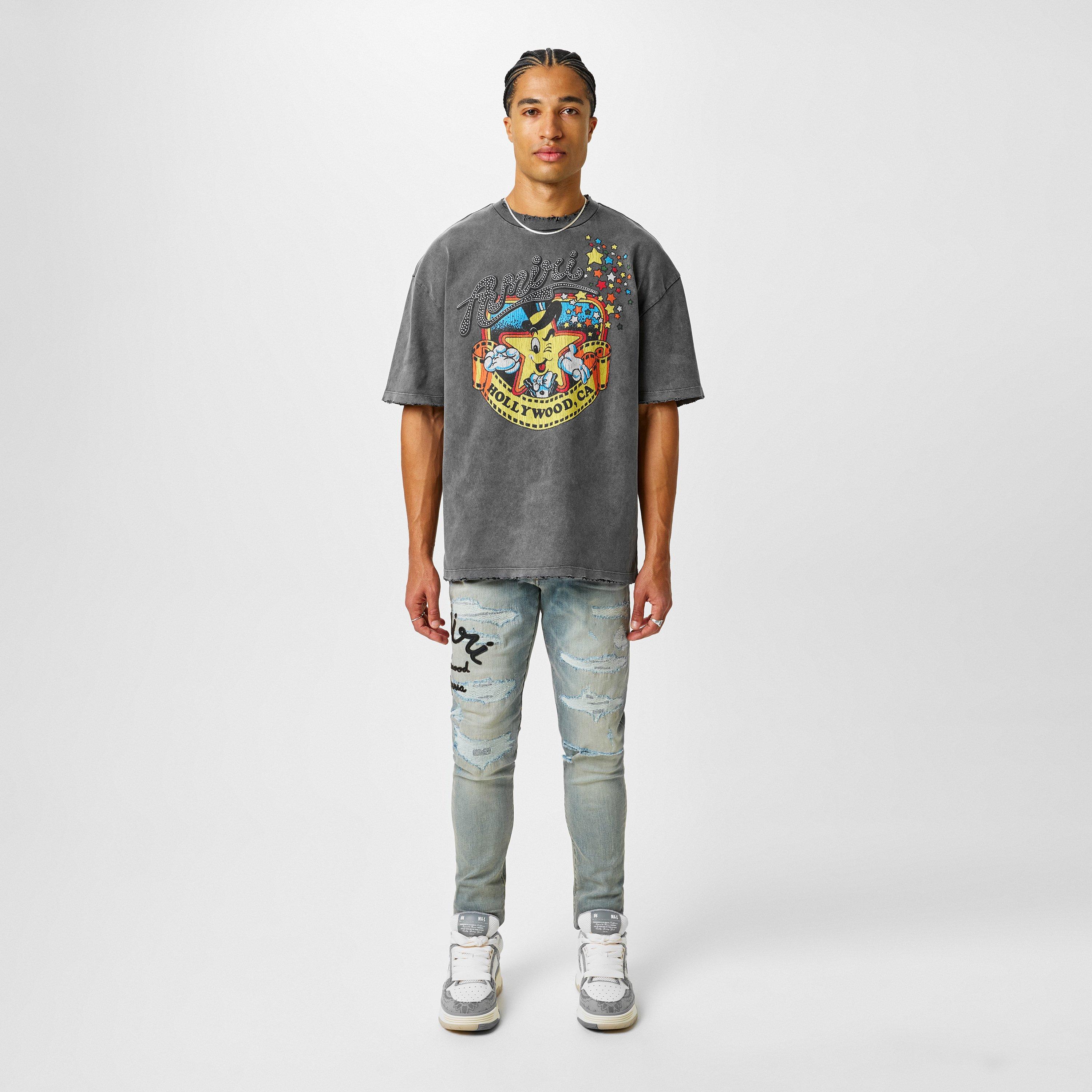 国内発送☆送料関税込【AMIRI】HOLLYWOOD OVERSIZED Tシャツ Amiri | Hollywood Oversized T-Shirt | Regular Fit T-Shirts
