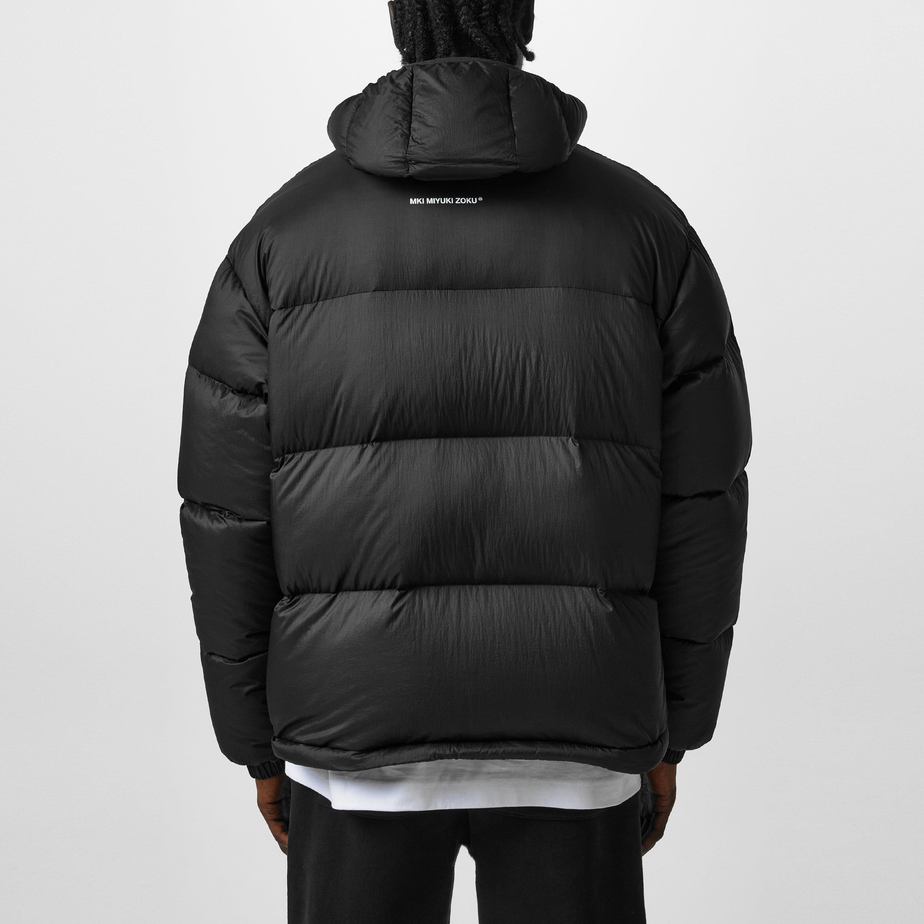 Black - MKI MIYUKI ZOKU - Men's Translucent Bubble Water-Repellent Duck Down Short Puffer Jacket - 4