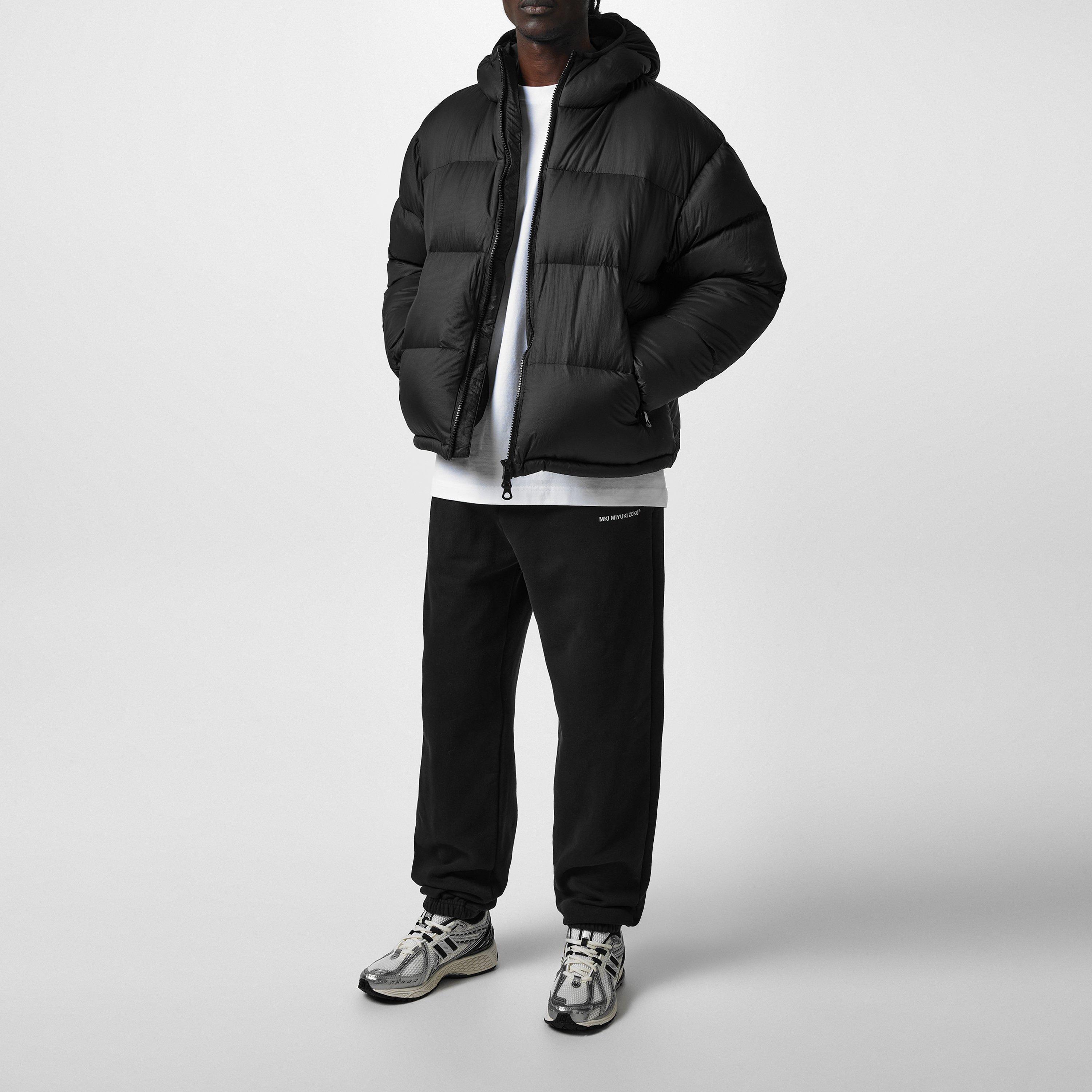 Black - MKI MIYUKI ZOKU - Men's Translucent Bubble Water-Repellent Duck Down Short Puffer Jacket - 6