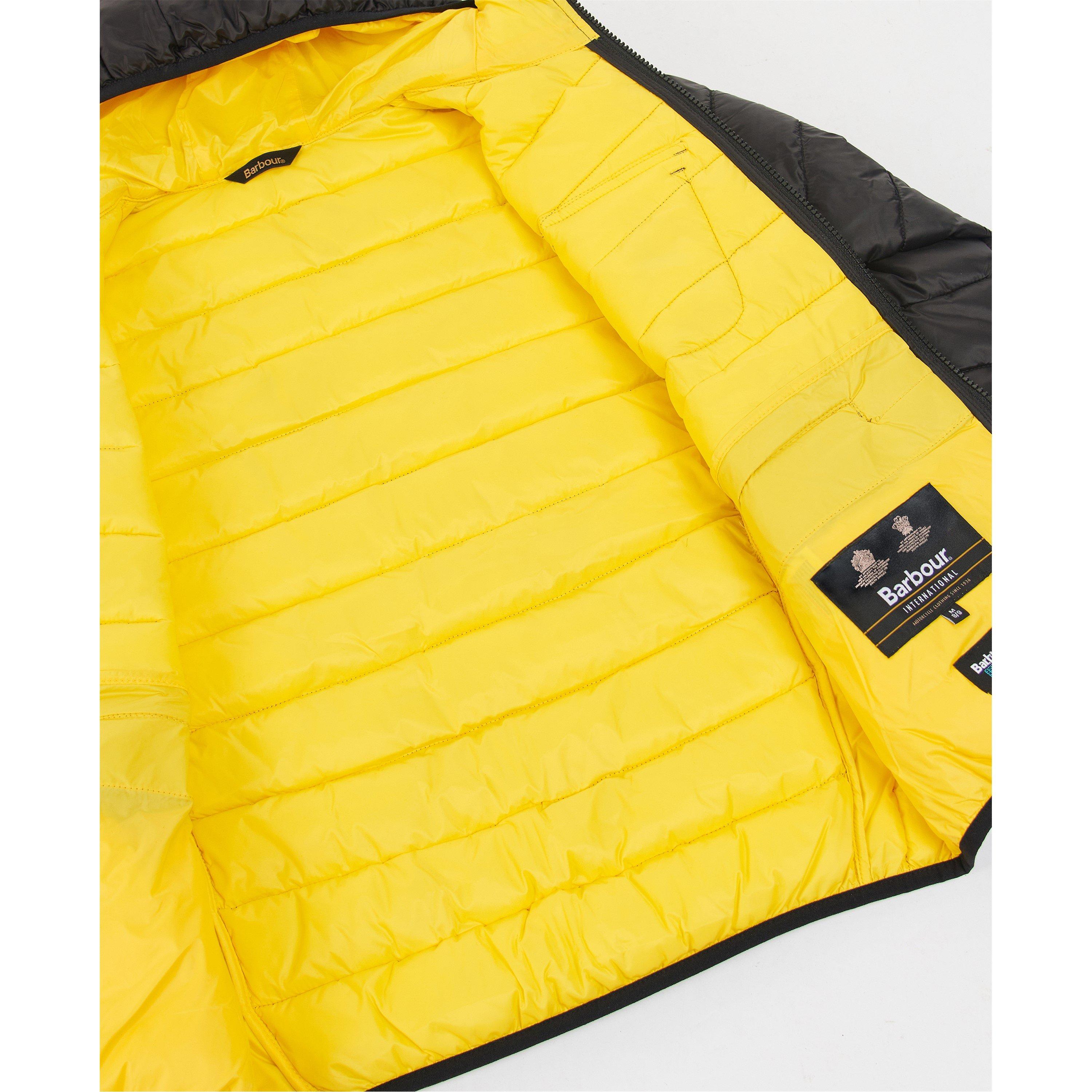 Black BK92 - Barbour International - Kids' Ouston Water Resistant Long Sleeve Oversized Fit Short Puffer Jacket - 6