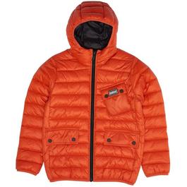 Barbour International Boys Ouston Hooded Quilted Jacket