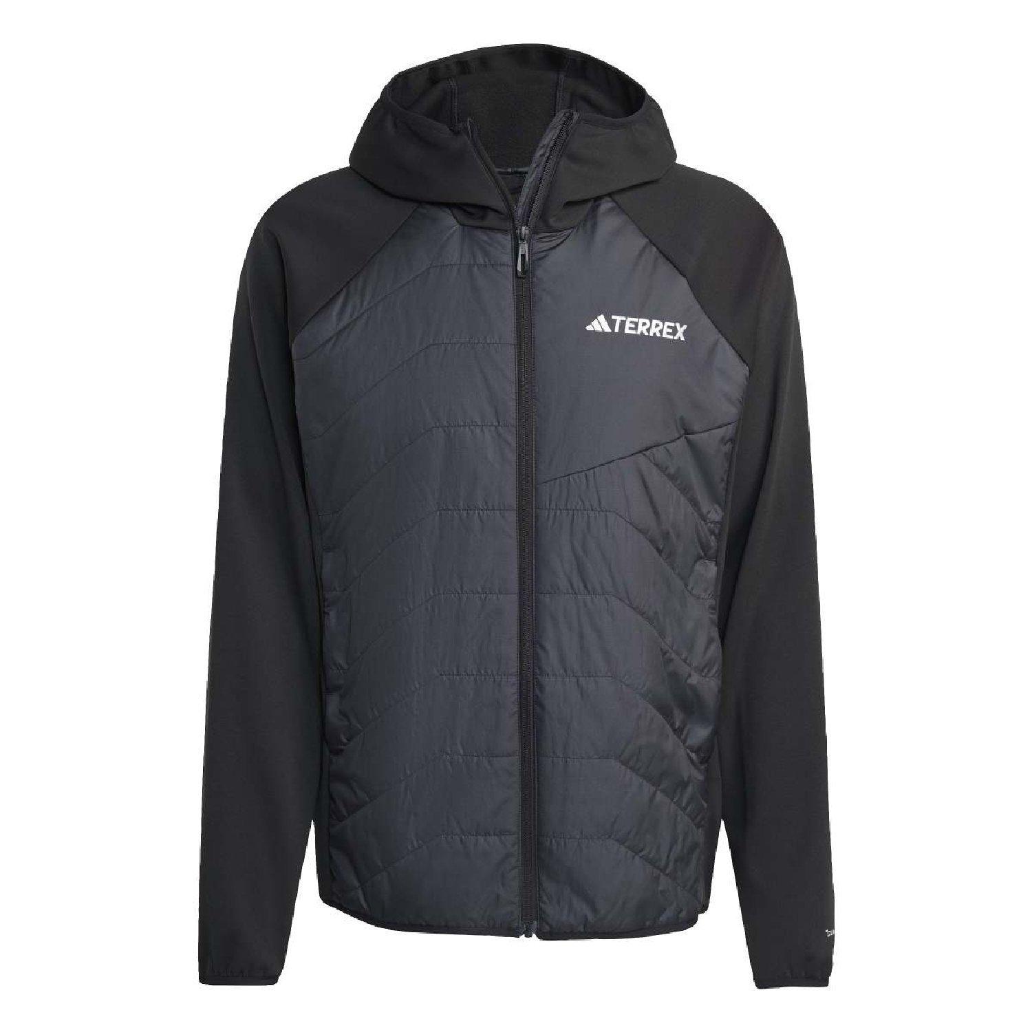 preto - adidas - adidas Terrex Multi CLIMAWARM Insulated Hybrid Hooded Jacket - 1