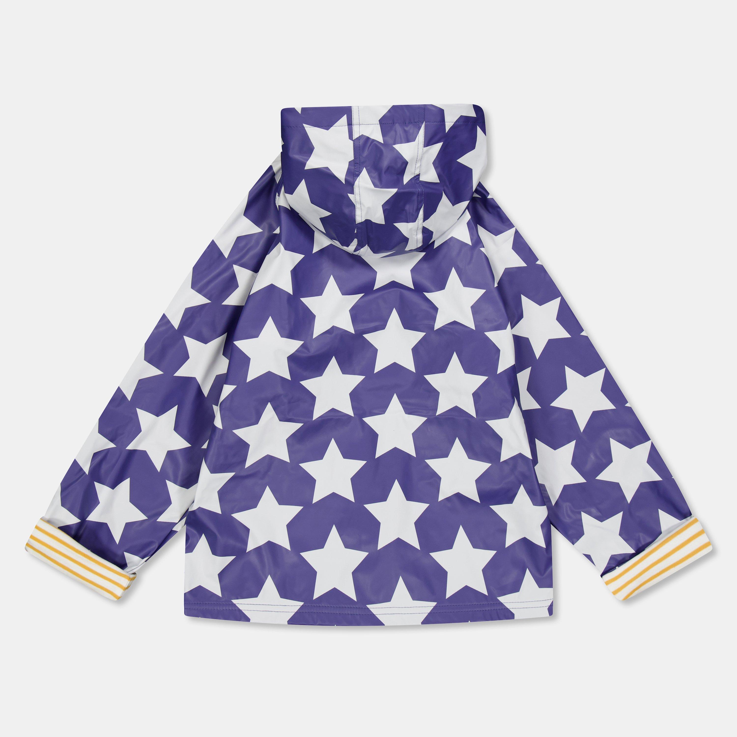 Navy - Lilly and Sid - Star Rain Anorak - 2
