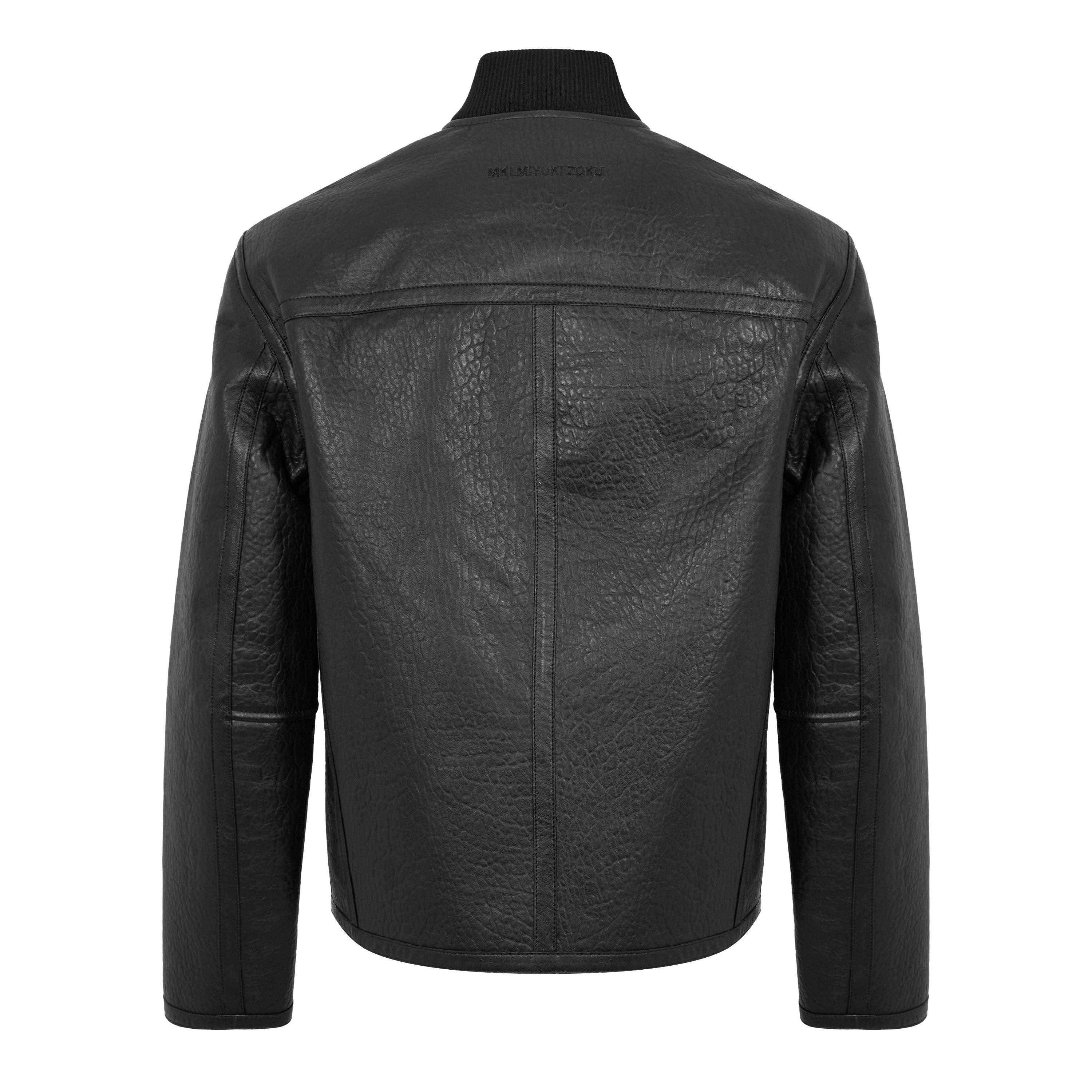Black - MKI MIYUKI ZOKU - Men's Bomber Shearling Jacket - 2