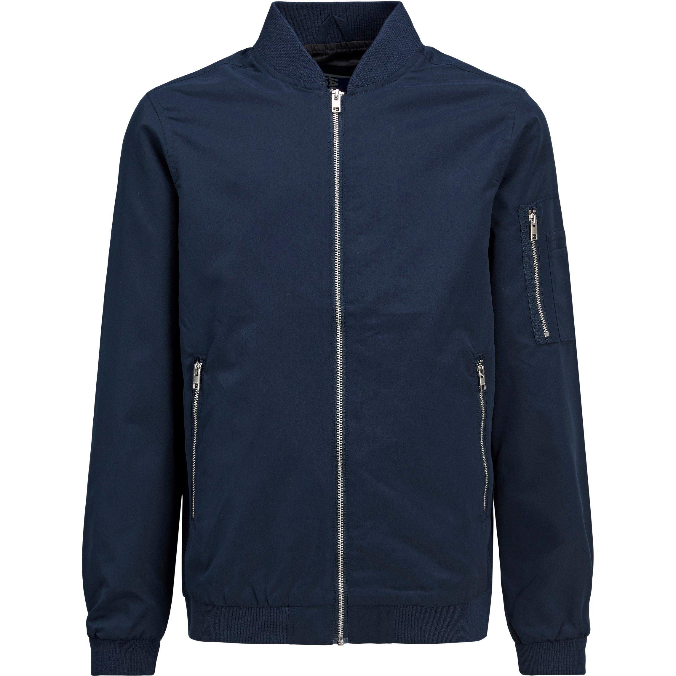 Navy Blazer - Jack and Jones - Kids' JJ Rush Water Resistant Bomber Jacket - 7
