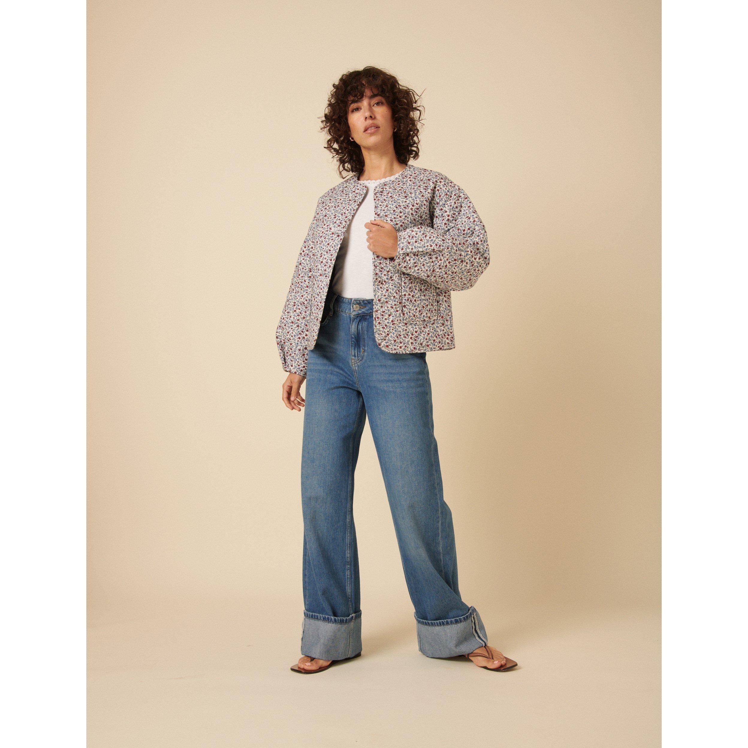 Cream - Nobodys Child - Women's Reversible Insulated Short Puffer Jacket - 2