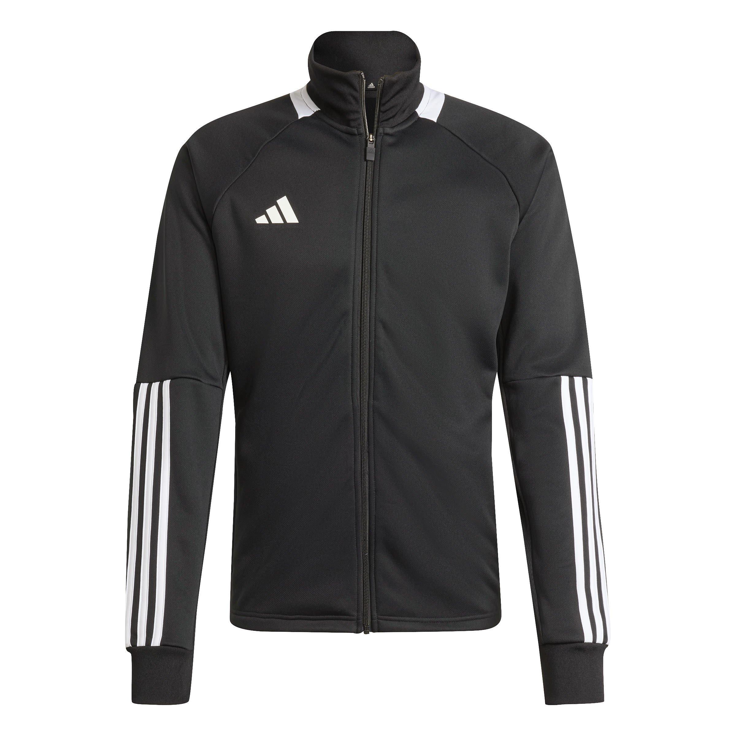 Black/White - adidas - Men's Sereno Waterproof Half-Zip Rain Anorak - 1
