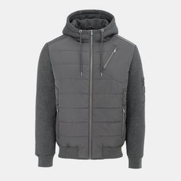 Firetrap Fleece Hybrid Jacket Mens