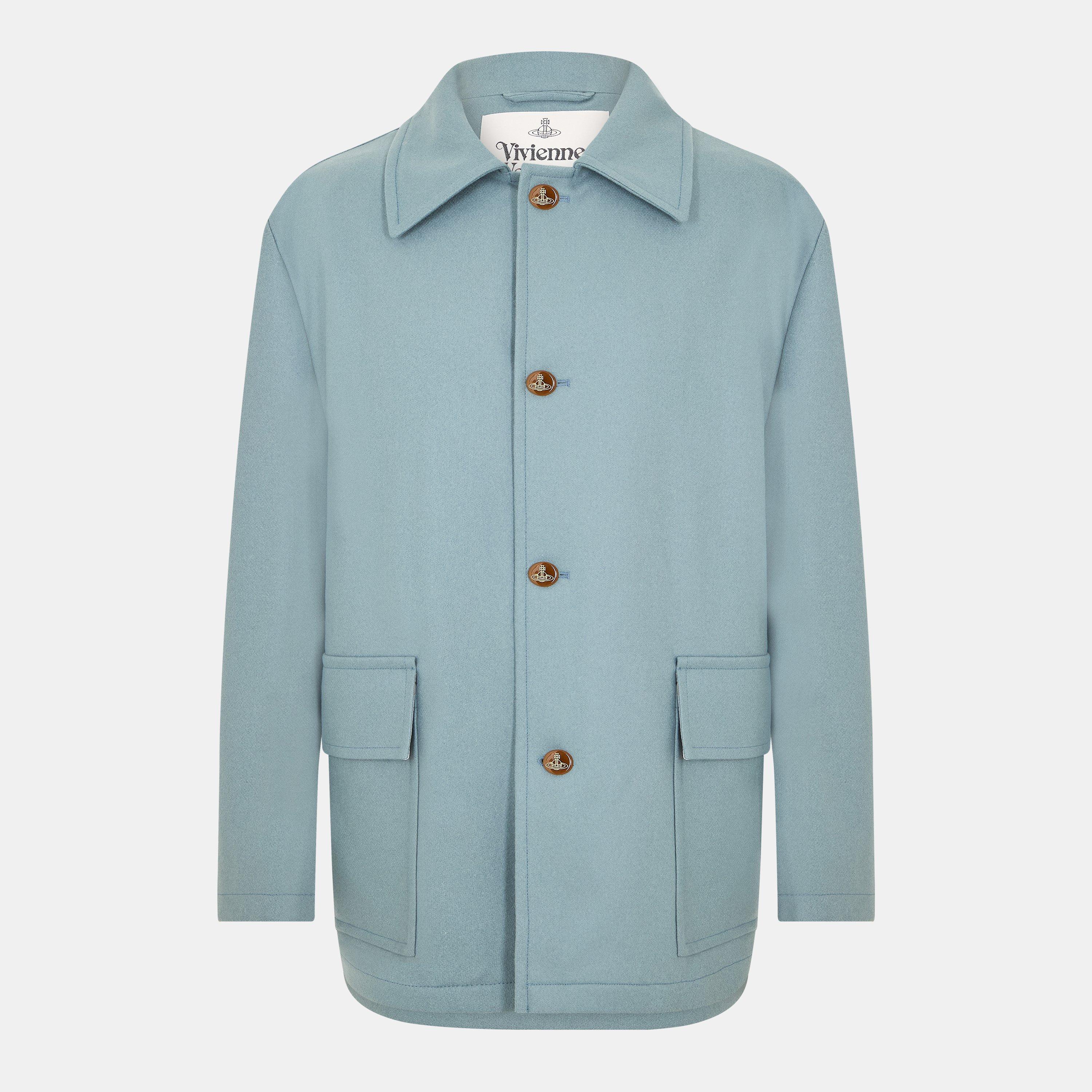 Vivienne Westwood Men's Structured Overcoat - Teal - S