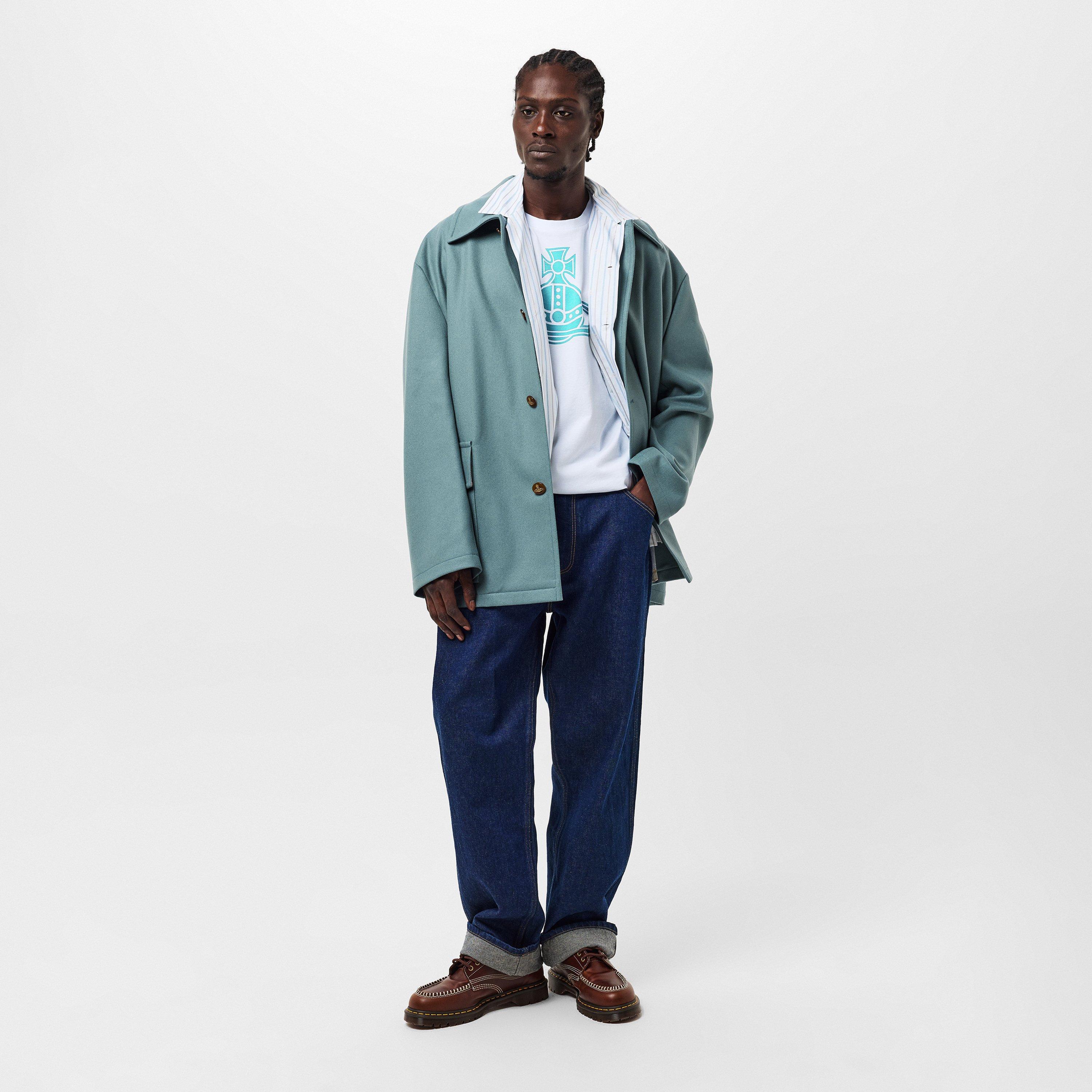 Teal - Vivienne Westwood - Men's  Structured Overcoat - 6