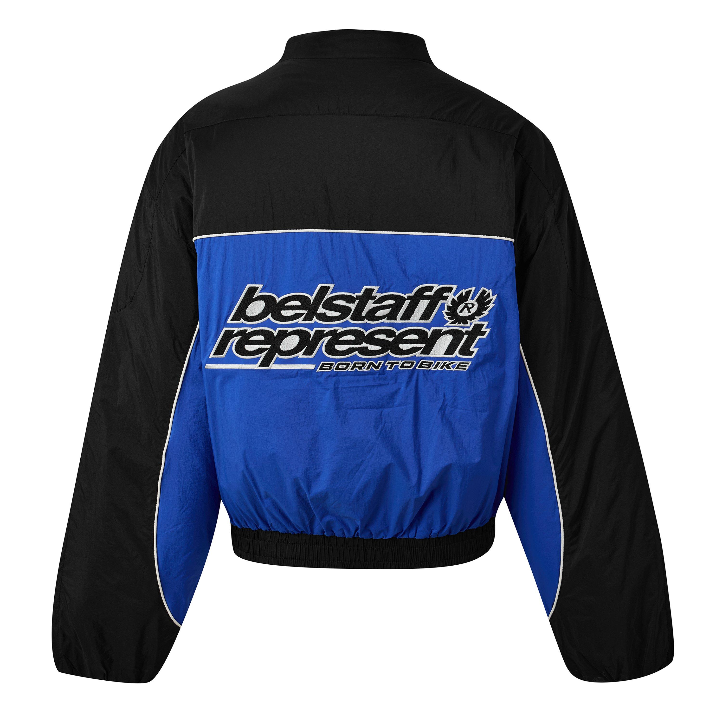 Black/Blue - Represent X Belstaff - Men's Bomber Jacket - 2