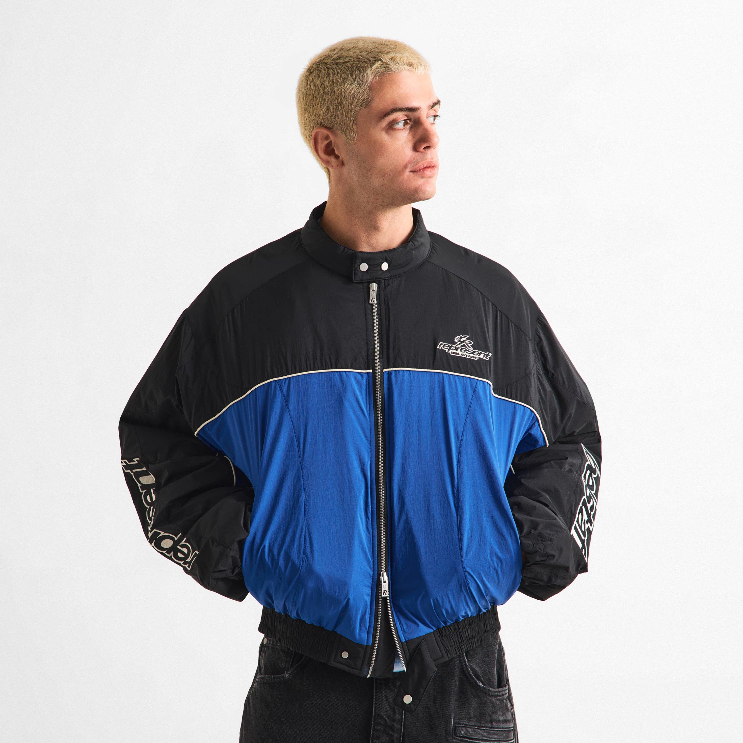 Black/Blue - Represent X Belstaff - Men's Bomber Jacket - 3
