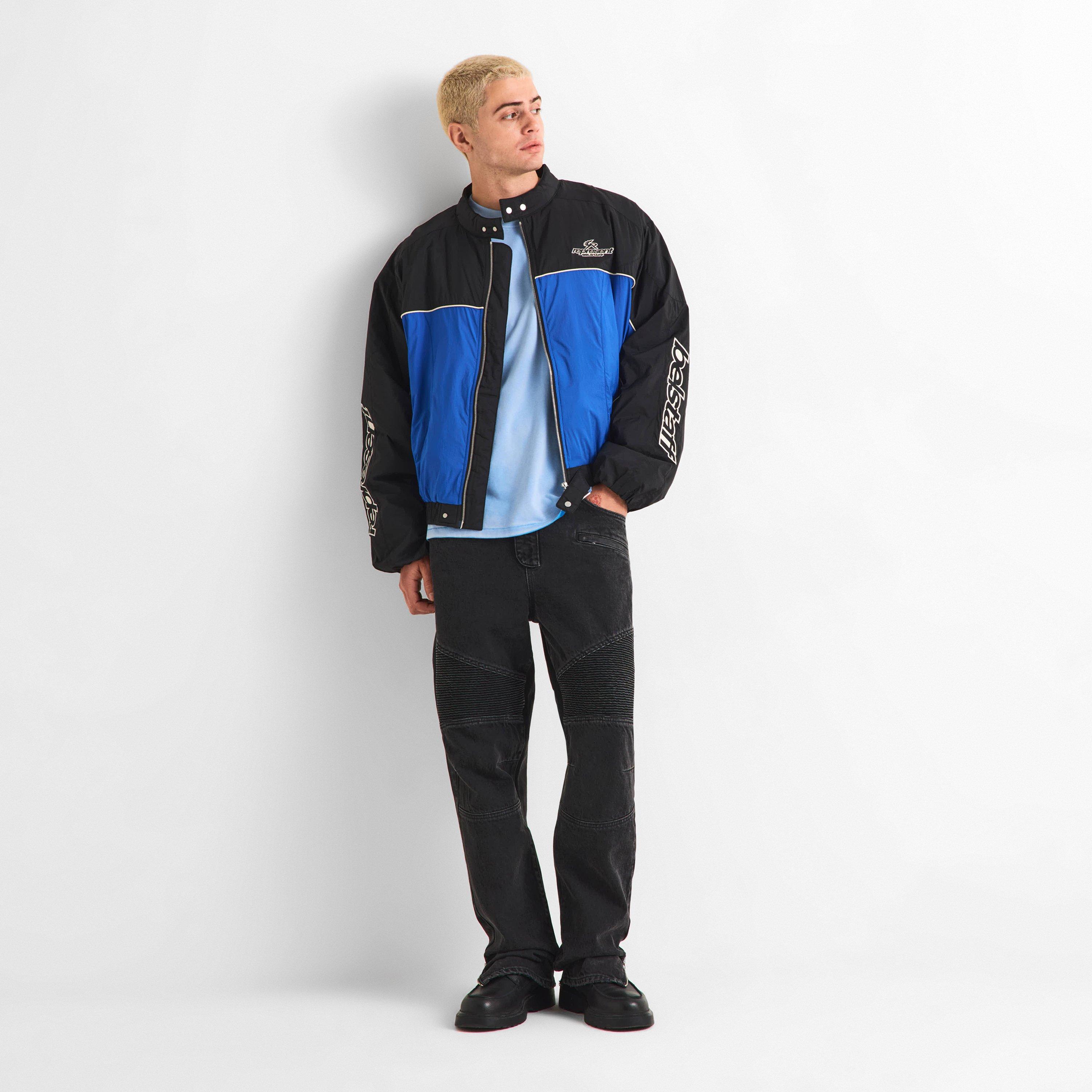 Black/Blue - Represent X Belstaff - Men's Bomber Jacket - 6