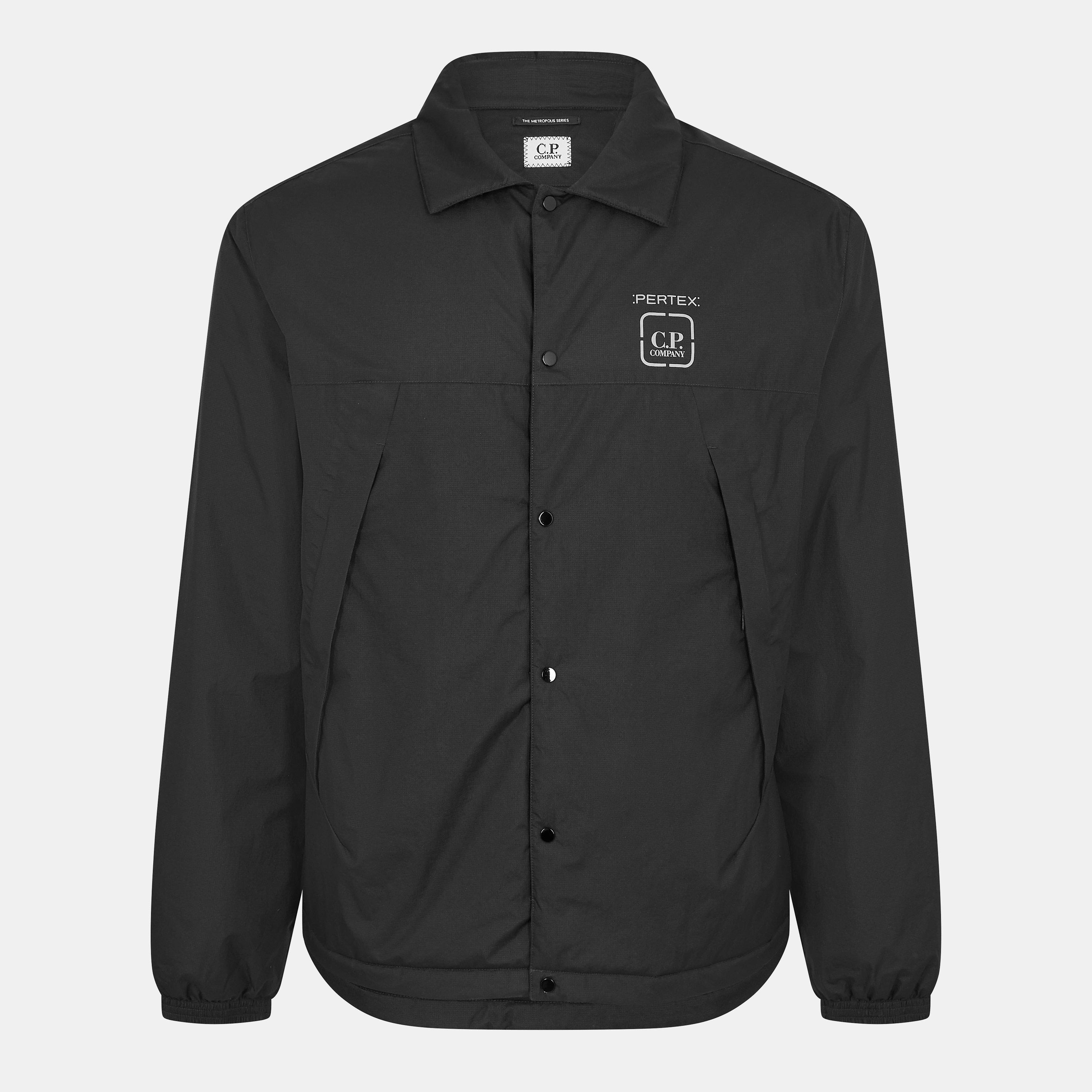 Black 999 - CP Company Metropolis - Men's Pertex Overshirt - 1
