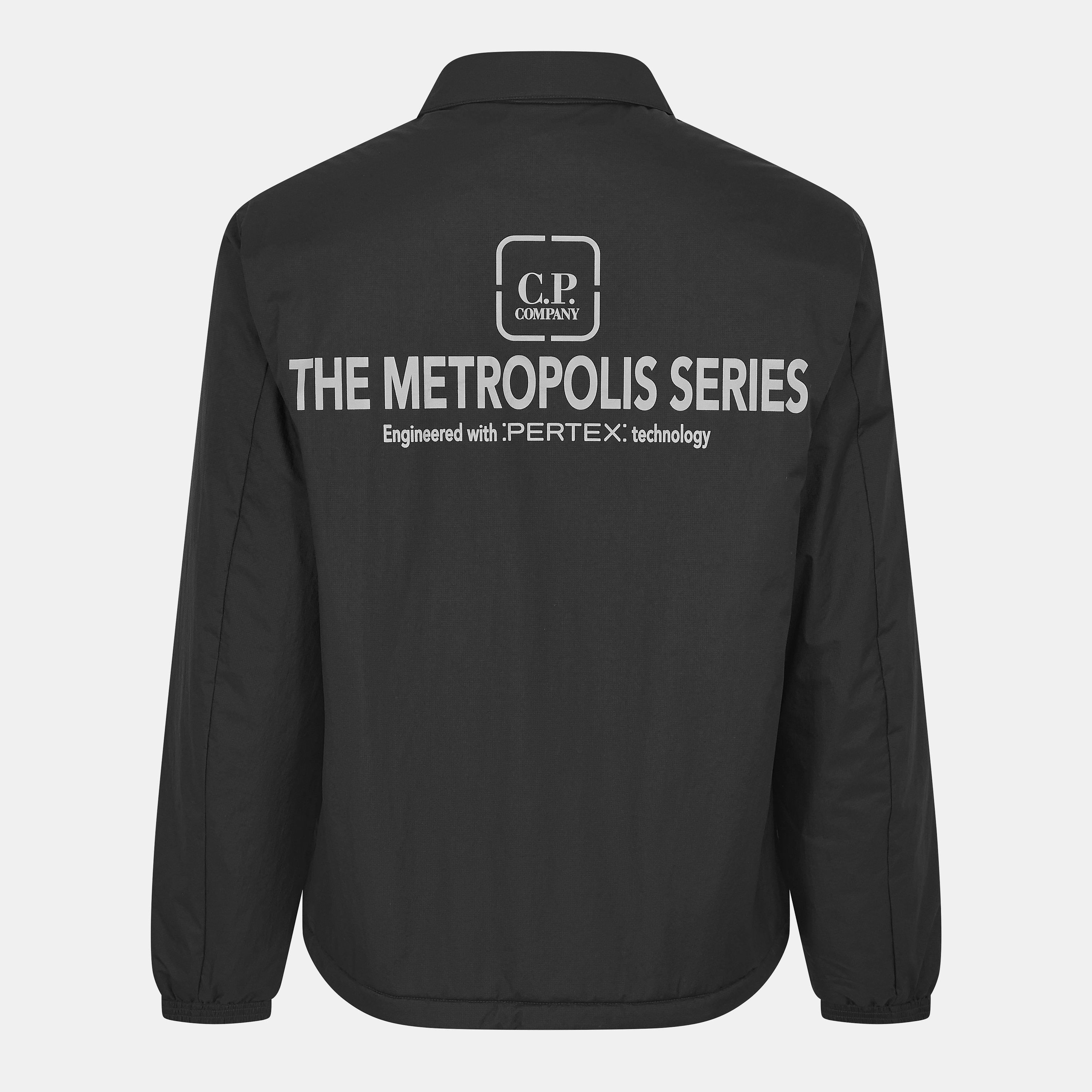 Black 999 - CP Company Metropolis - Men's Pertex Overshirt - 2