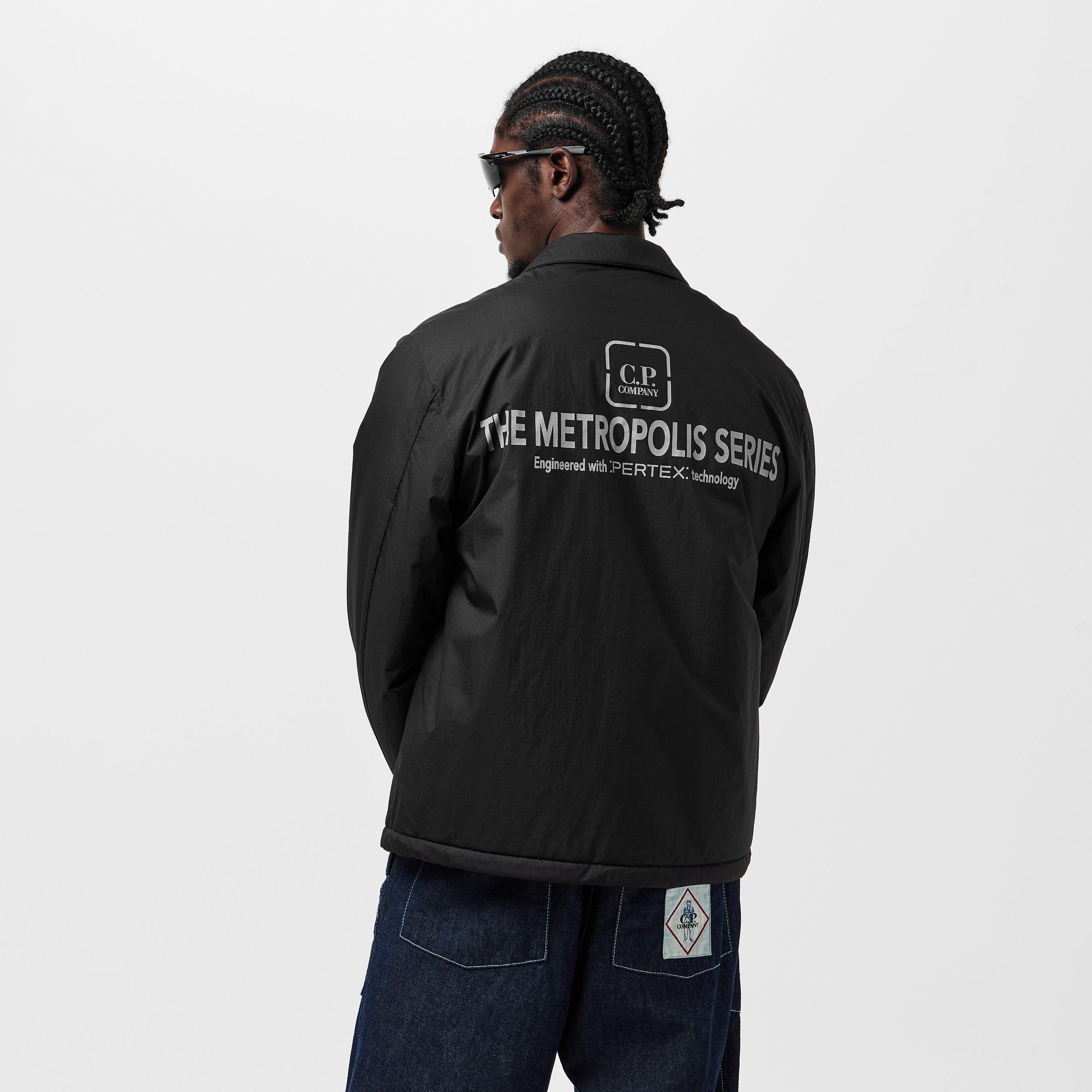 Black 999 - CP Company Metropolis - Men's Pertex Overshirt - 4