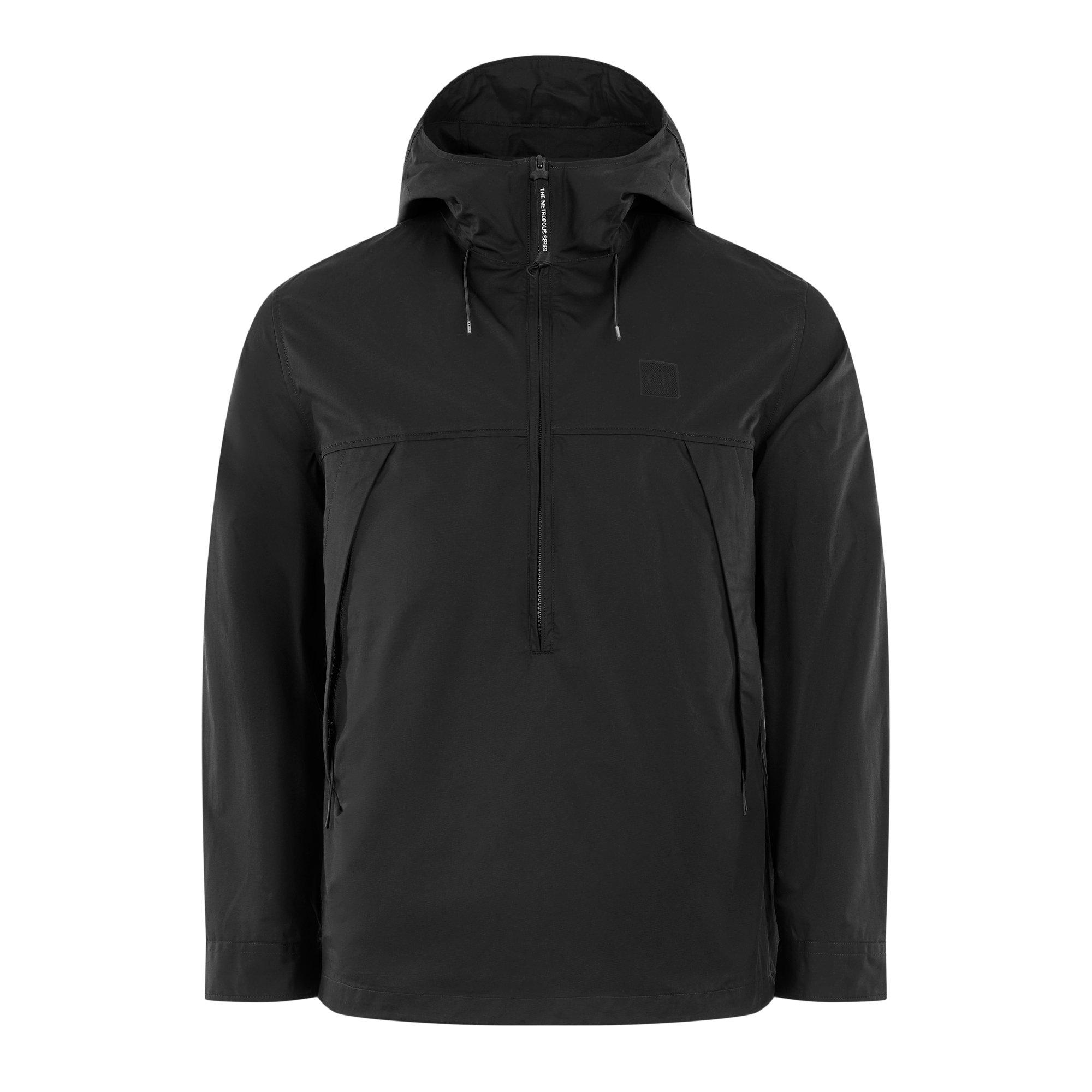 Black 999 - CP Company Metropolis - Men's Funnel Neck Half-Zip Overshirt - 1