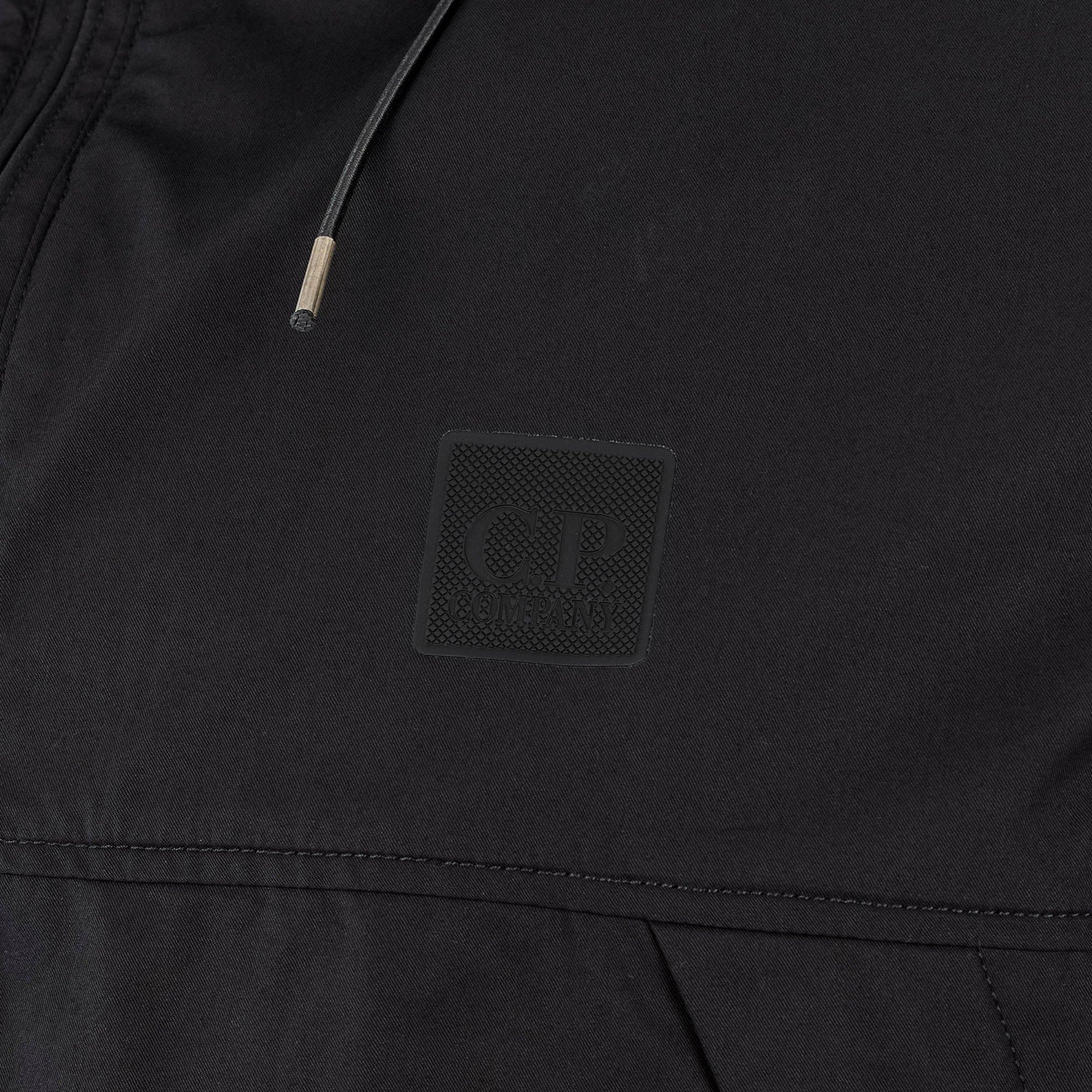 Black 999 - CP Company Metropolis - Men's  Funnel Neck Half-Zip Overshirt - 4