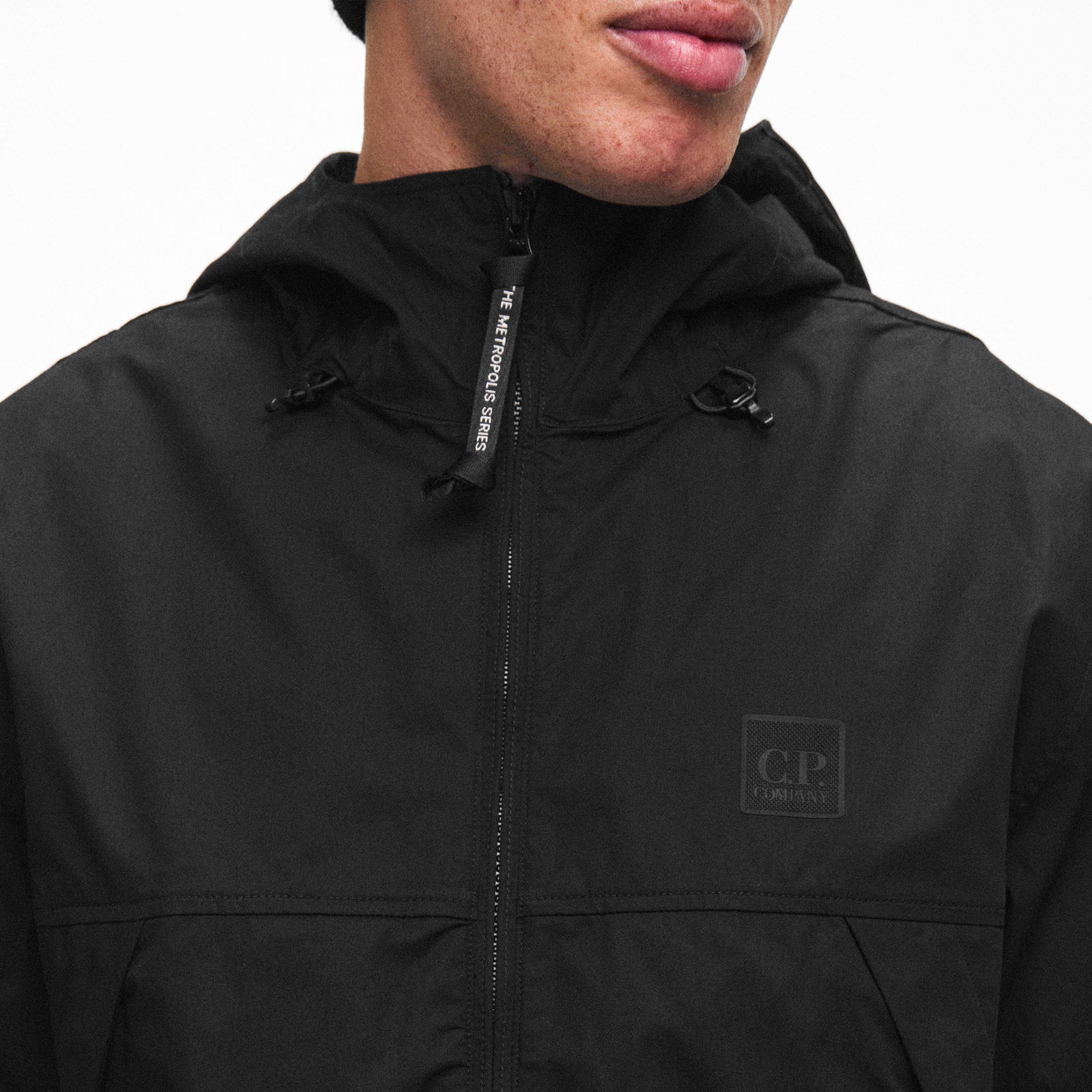 Black 999 - CP Company Metropolis - Men's  Funnel Neck Half-Zip Overshirt - 5