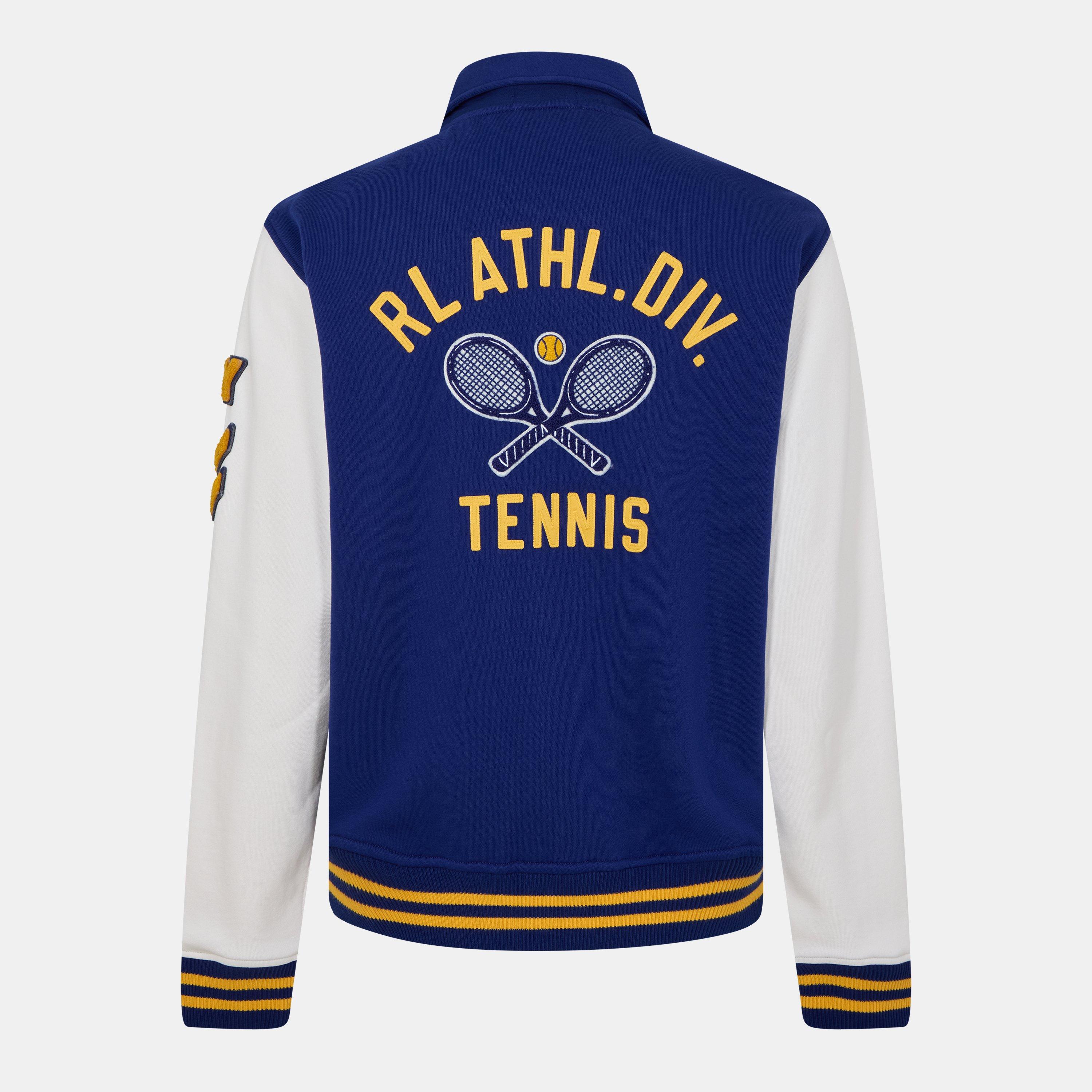 Fall Royal - Polo Ralph Lauren - Men's Classic Letterman Contrast Sleeve Varsity Jacket - 2