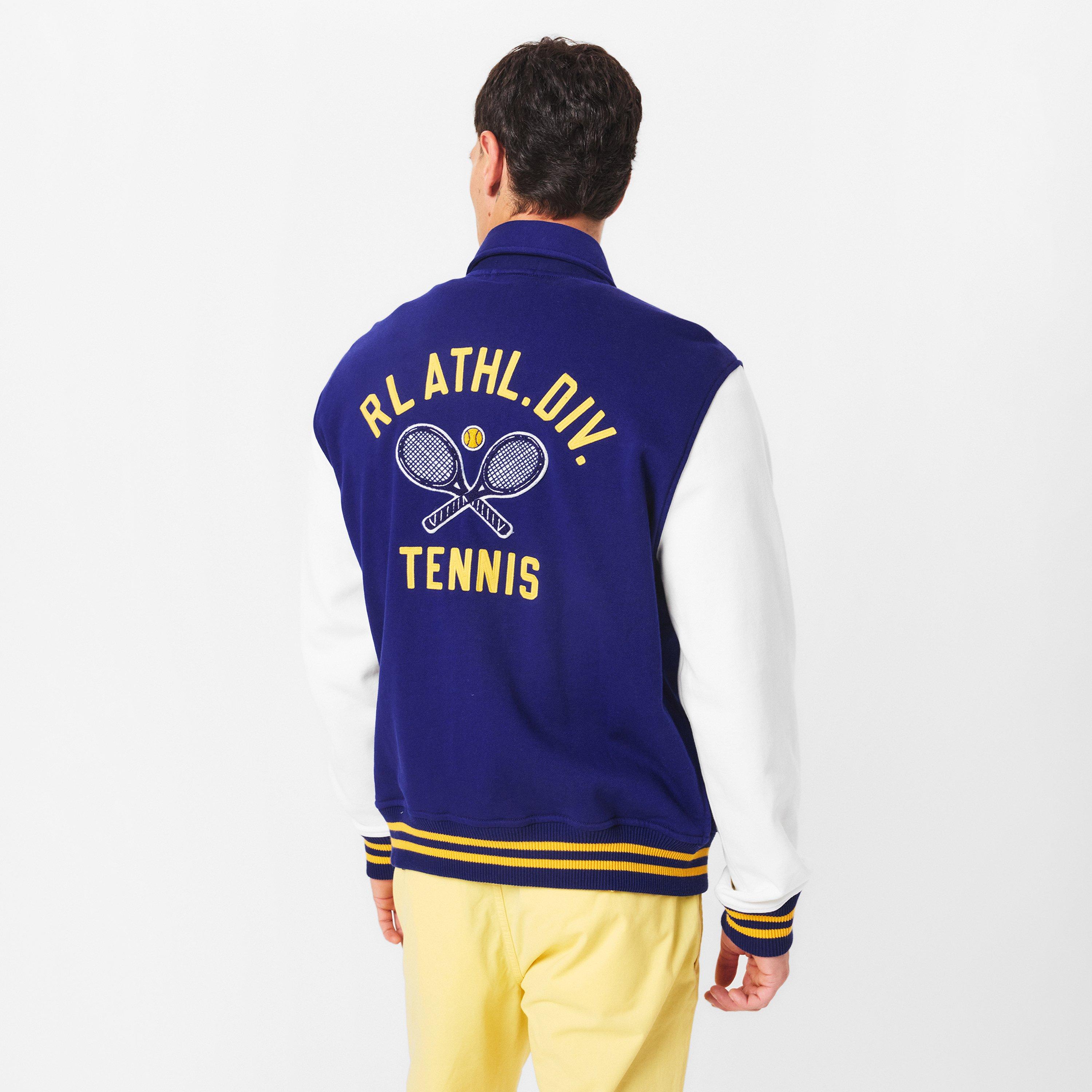 Fall Royal - Polo Ralph Lauren - Men's Classic Letterman Contrast Sleeve Varsity Jacket - 4