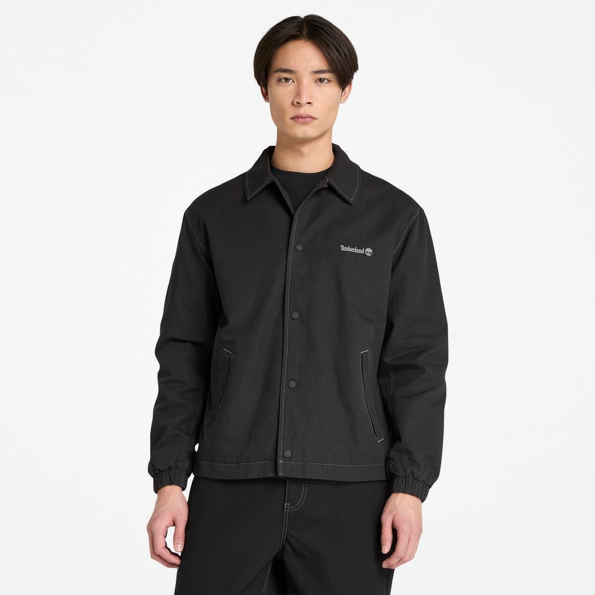 Timberland Men's Coach Canvas Overshirt - Black - M