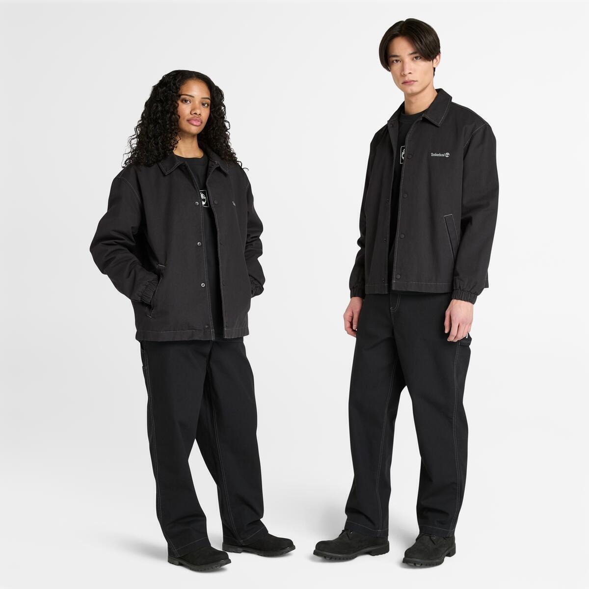 Crna - Timberland - Men's Canvas Coach Overshirt - 3