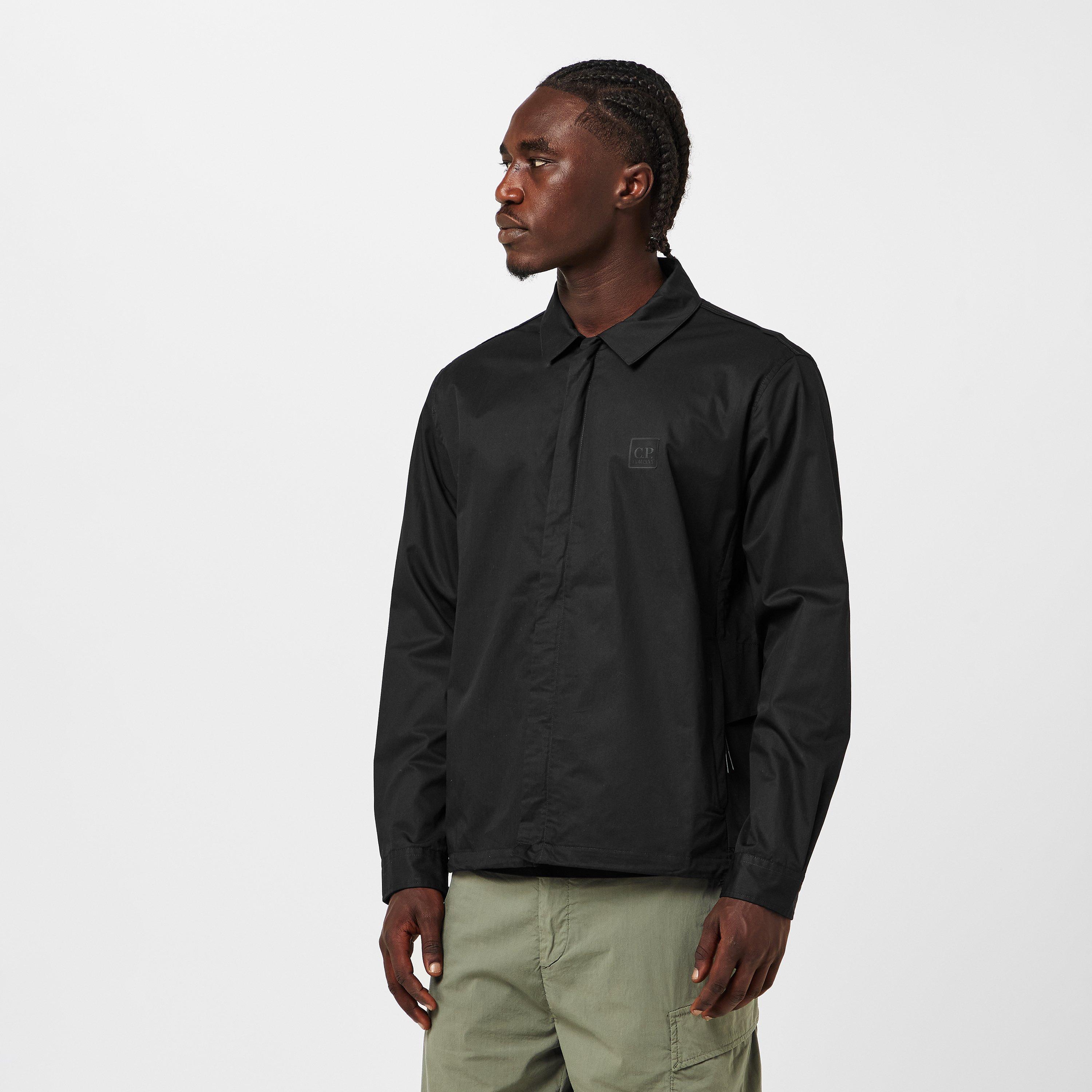 Black 999 - CP Company Metropolis - Men's Metropolis Structured Technical Overshirt - 3