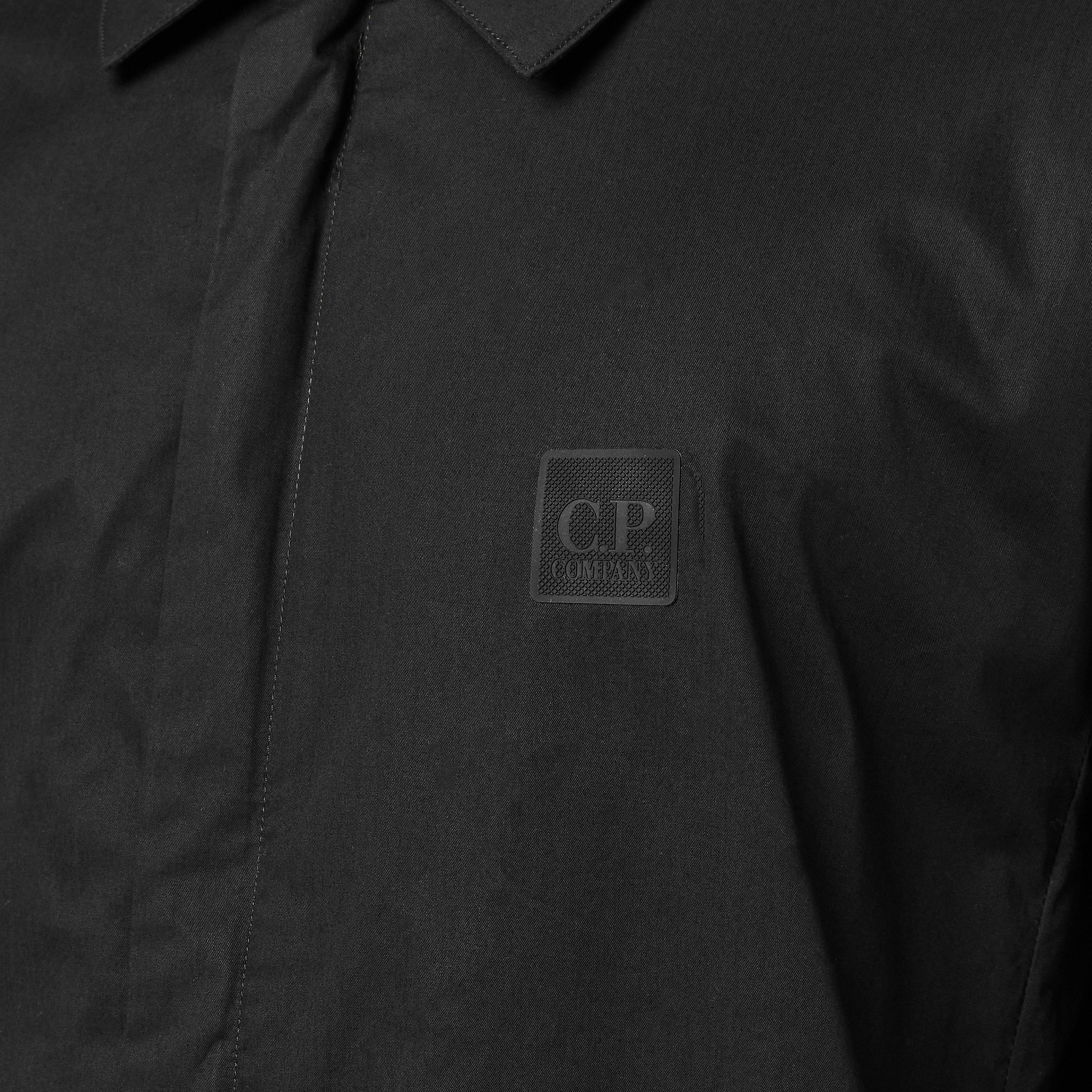 Black 999 - CP Company Metropolis - Men's Metropolis Structured Technical Overshirt - 5