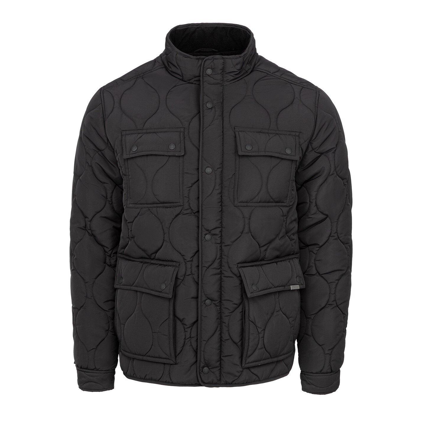Black - Firetrap - Men's Kingdom Quilted Long Sleeve Jacket - 1