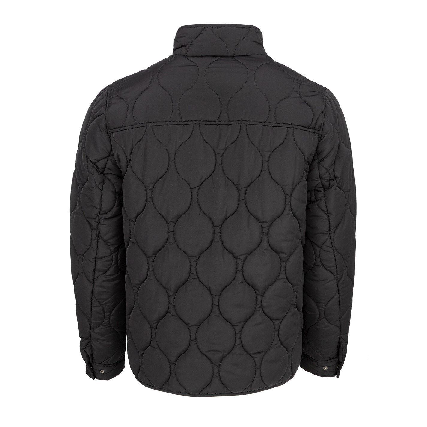 Schwarz - Firetrap - Kingdom Quilted Long Sleeve Jacket - 2