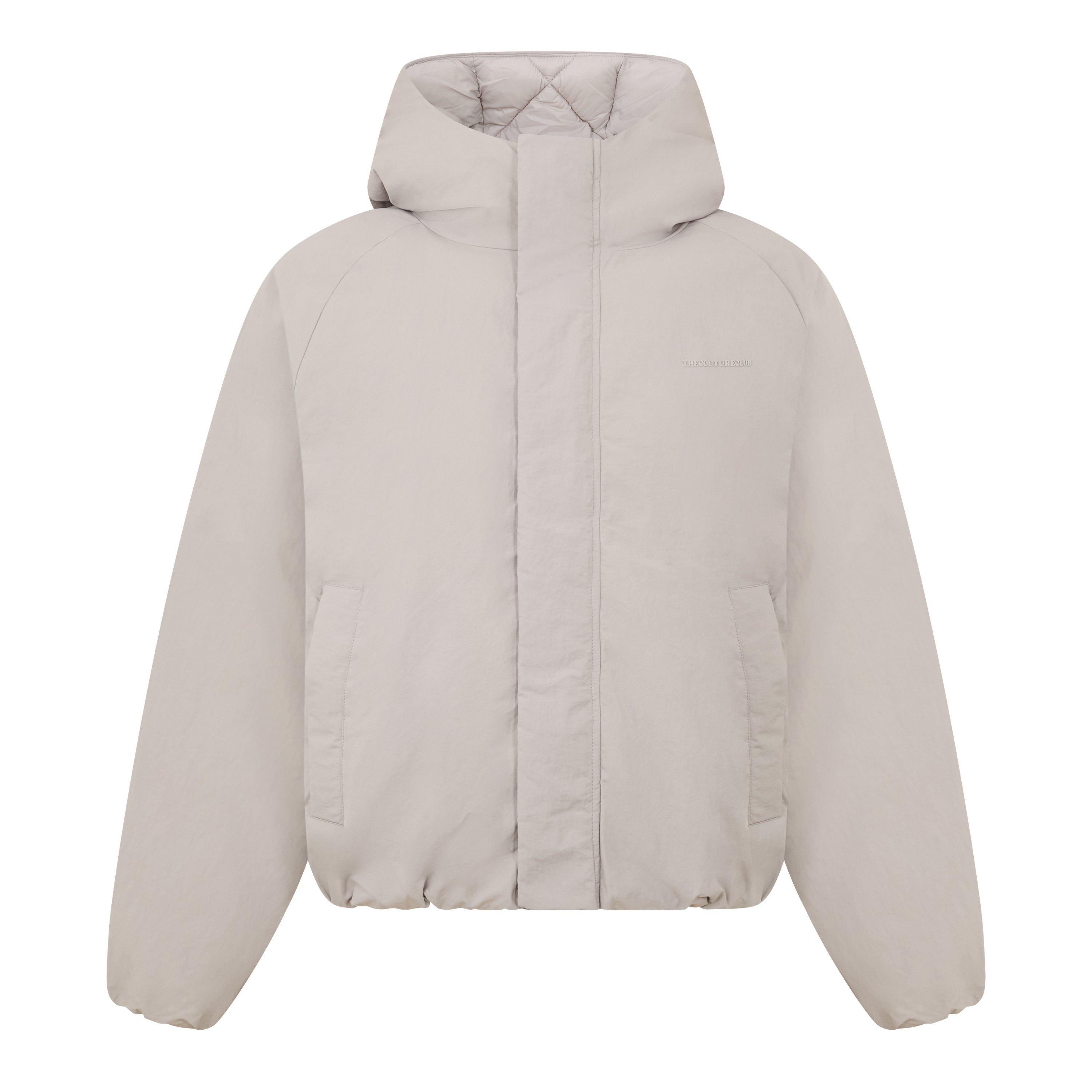 Light Grey - The Couture Club - Couture Revers Puf Sn64 - 1