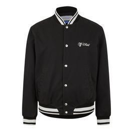 Off White Script Varsity Jacket