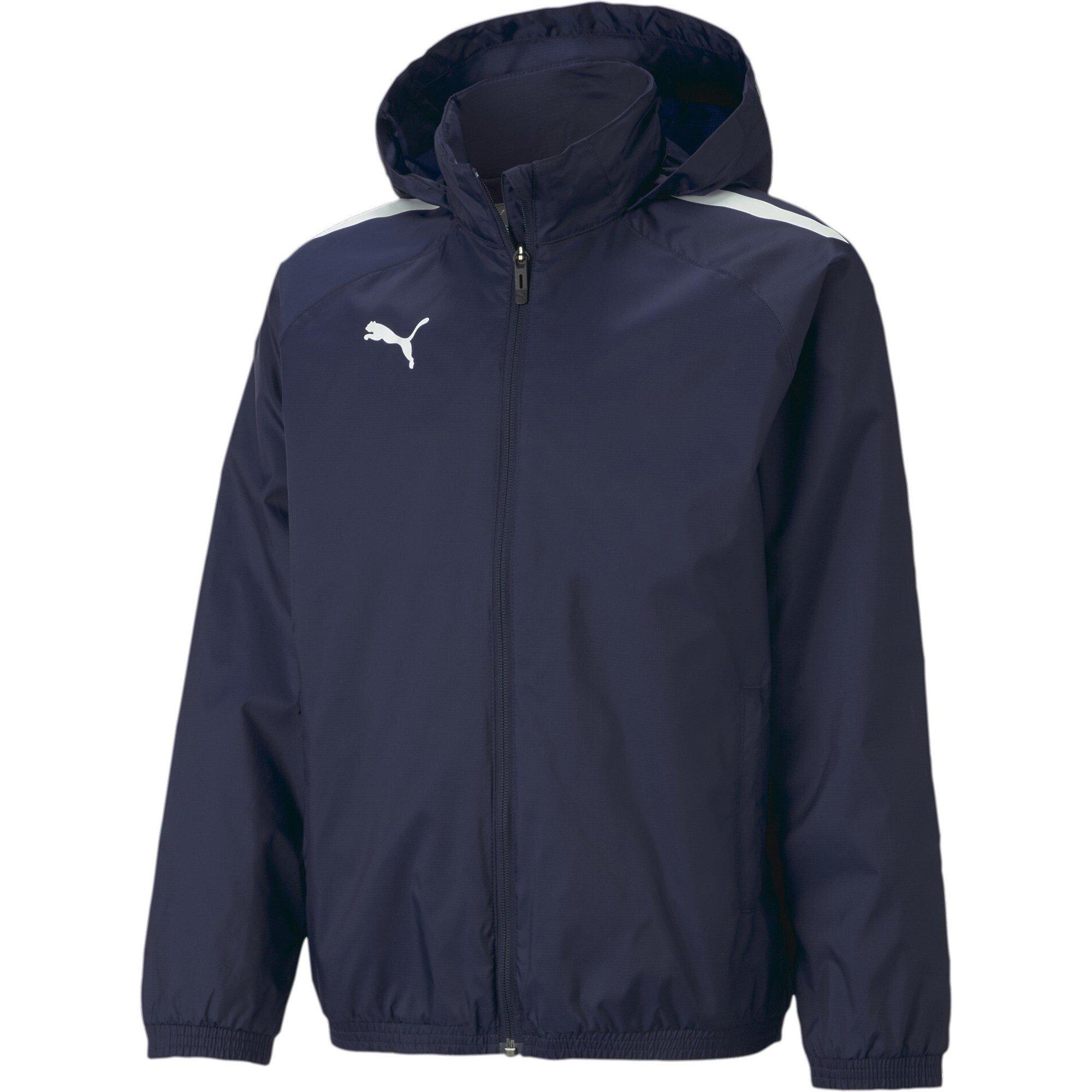 Peacoat-Black - Puma - Puma Teamliga All Weather Jkt Jr Anorak Unisex Kids