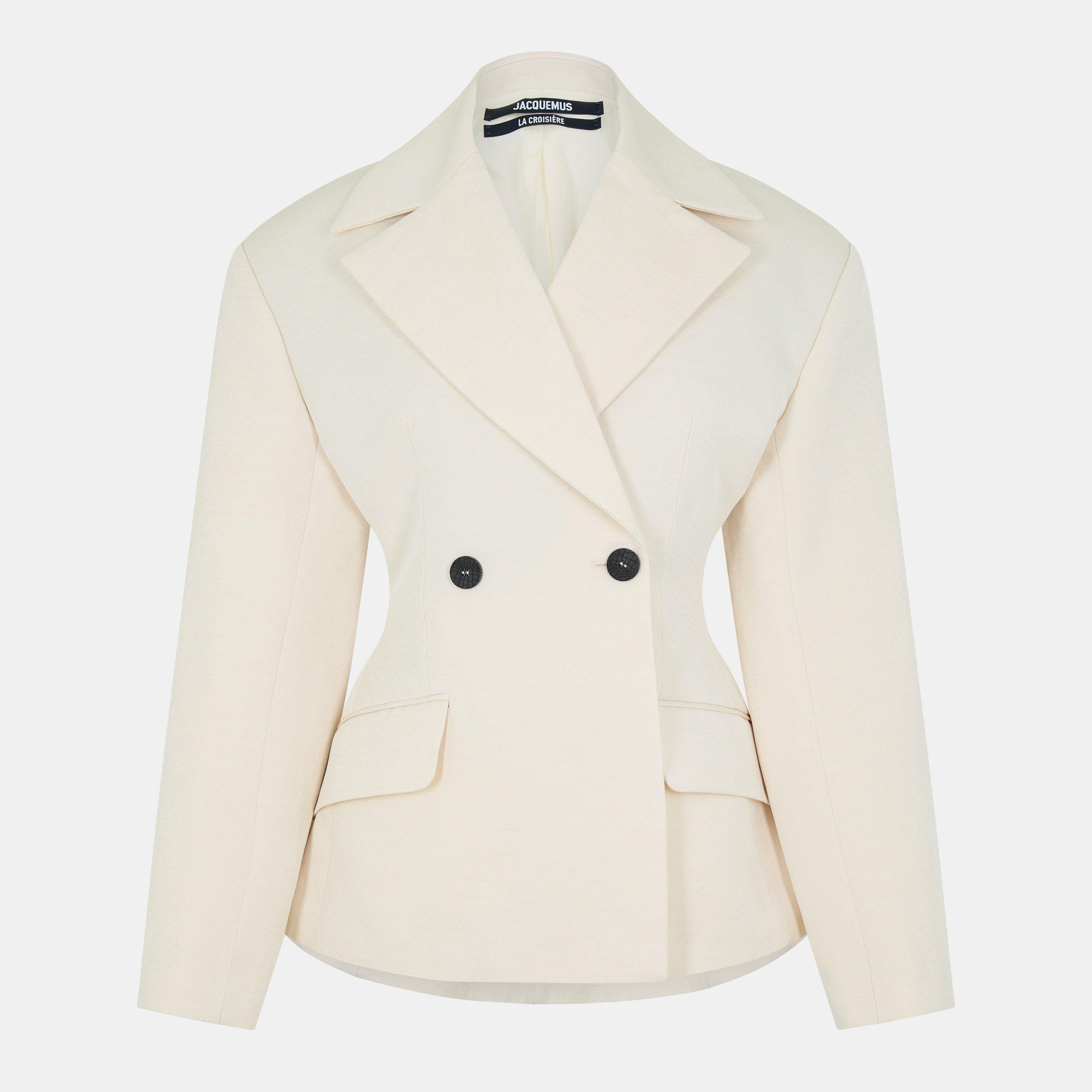 Light Beige - Jacquemus - Women's Norma Jacquard Tailored Blazer - 1