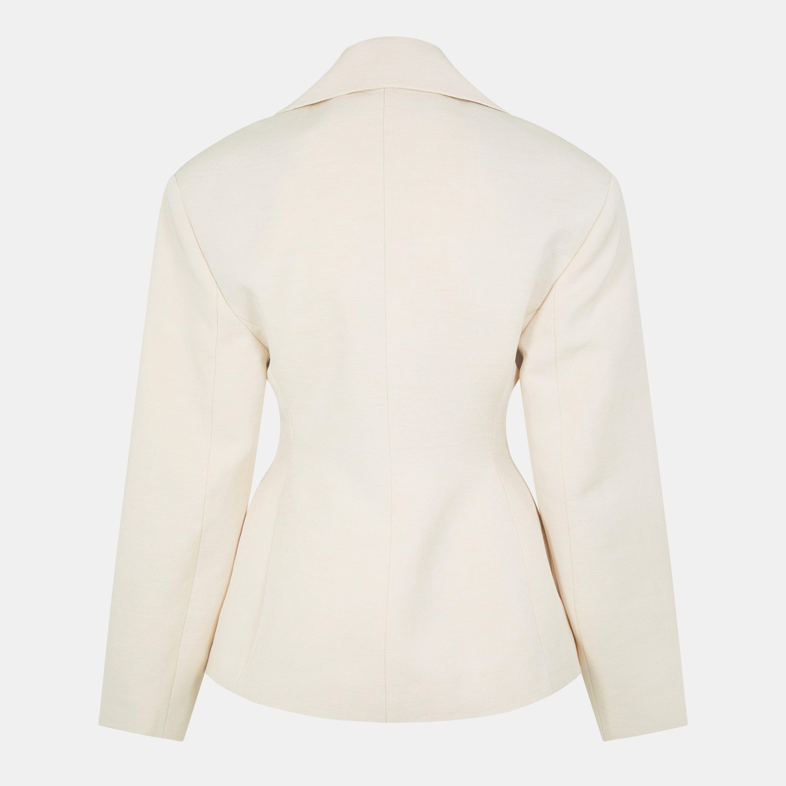 Light Beige - Jacquemus - Women's Norma Jacquard Tailored Blazer - 2