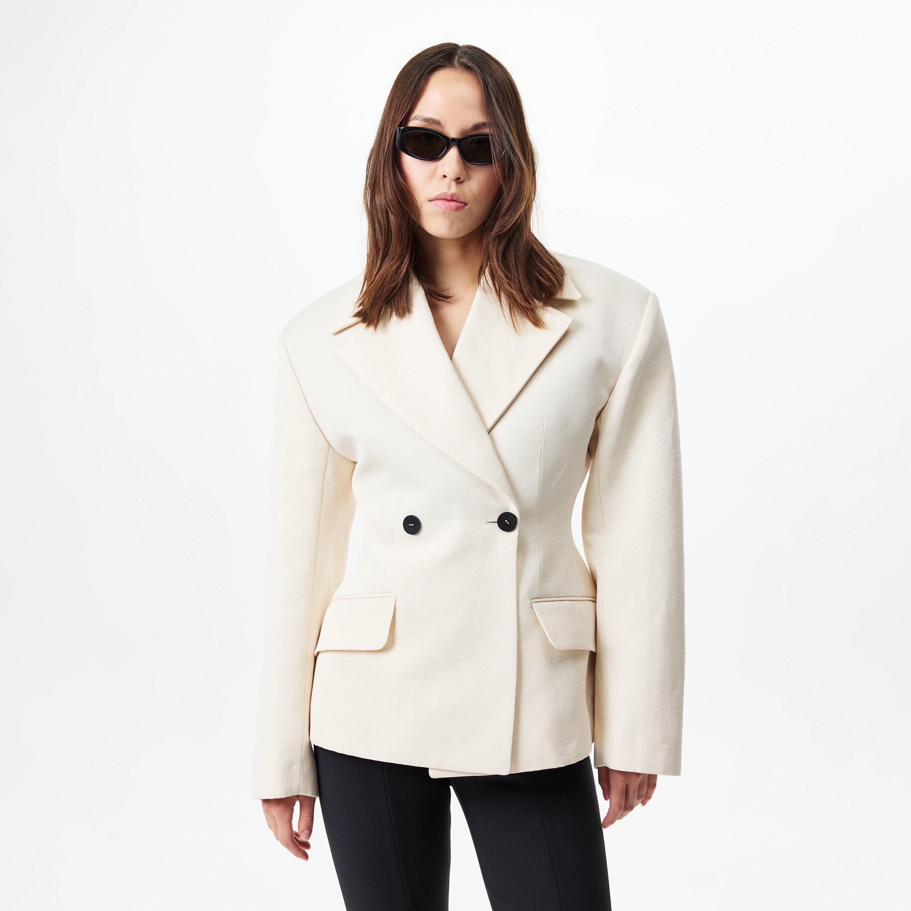 Light Beige - Jacquemus - Women's Norma Jacquard Tailored Blazer - 3