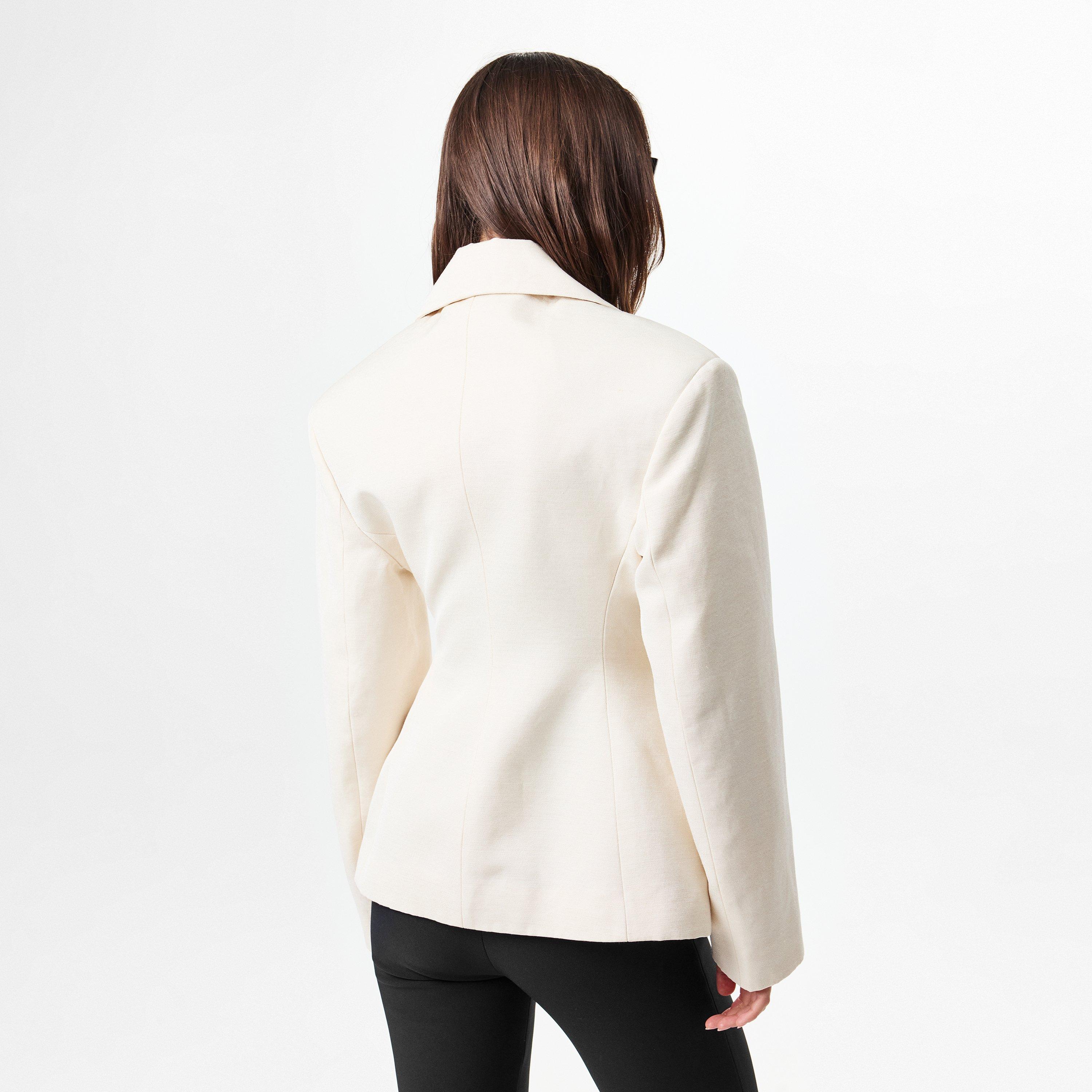 Light Beige - Jacquemus - Women's Norma Jacquard Tailored Blazer - 4